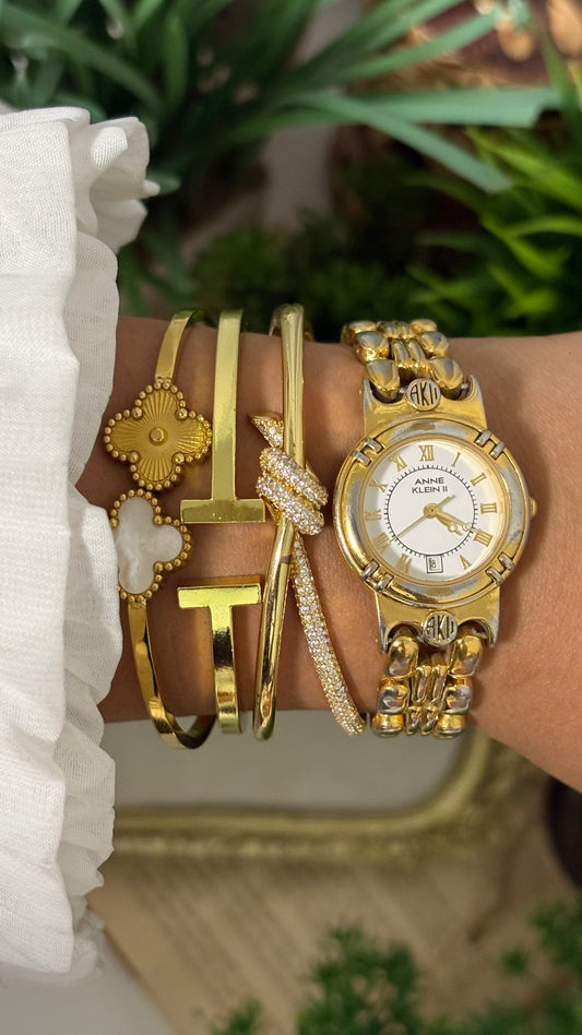Vintage Anne Klein II in Gold Tone Roman Dial