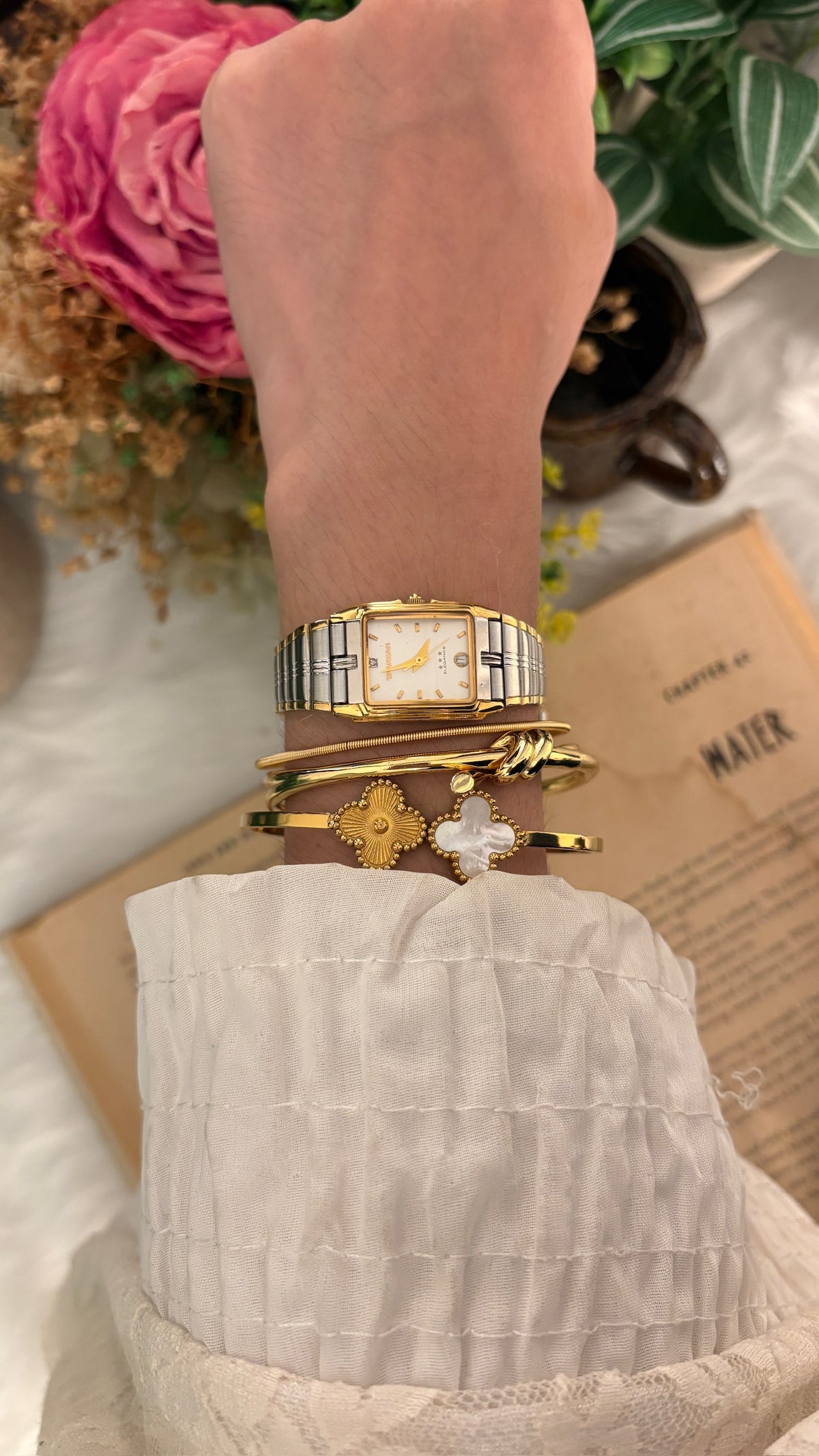 Vintage Tranzam Tank Watch in Two-Tone Quartz