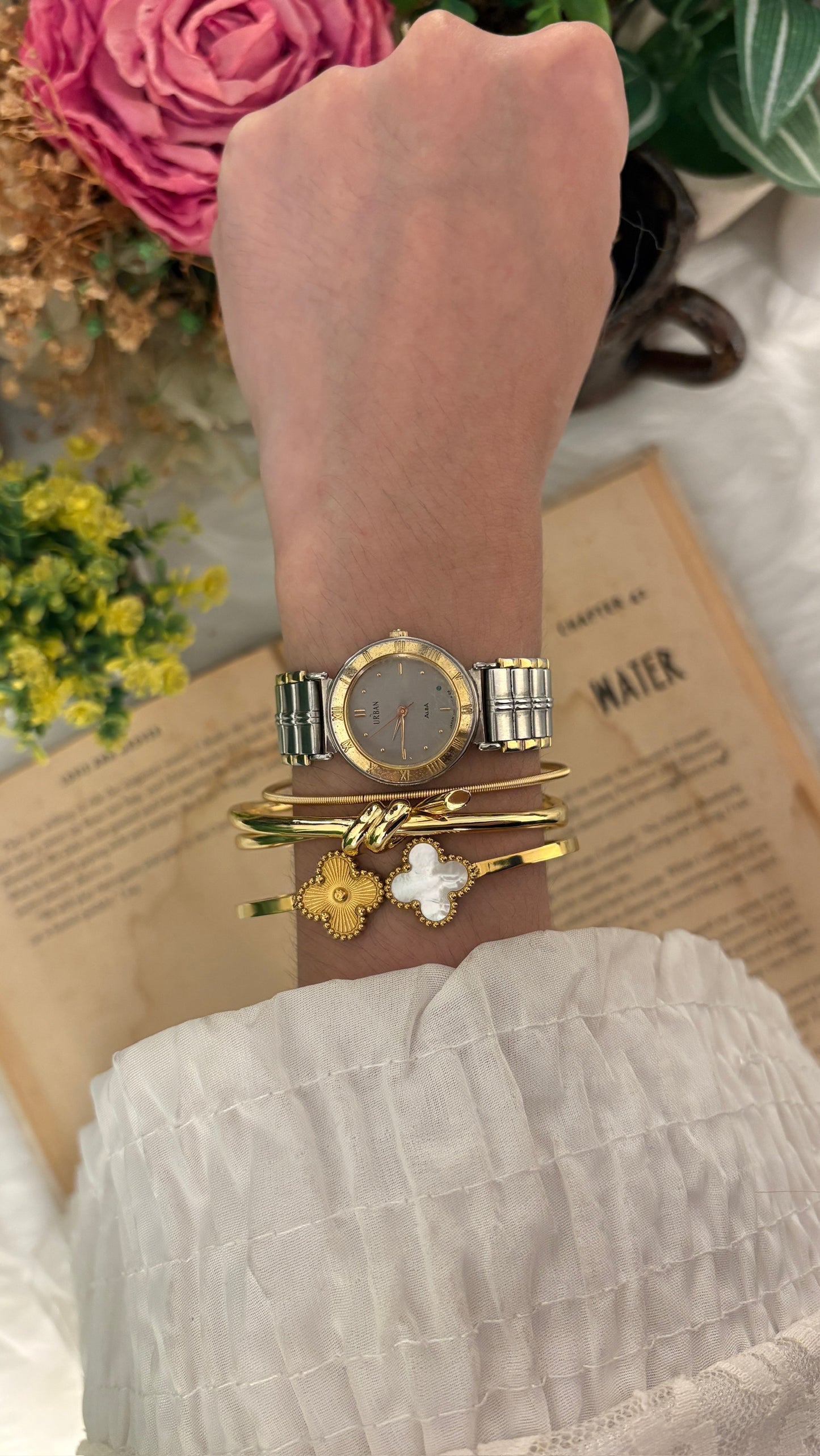 Vintage Urban Alba Seiko Watch in Two-Tone Quartz