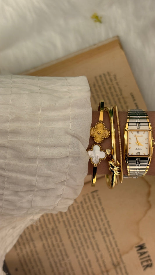 Vintage Tranzam Tank Watch in Two-Tone Quartz