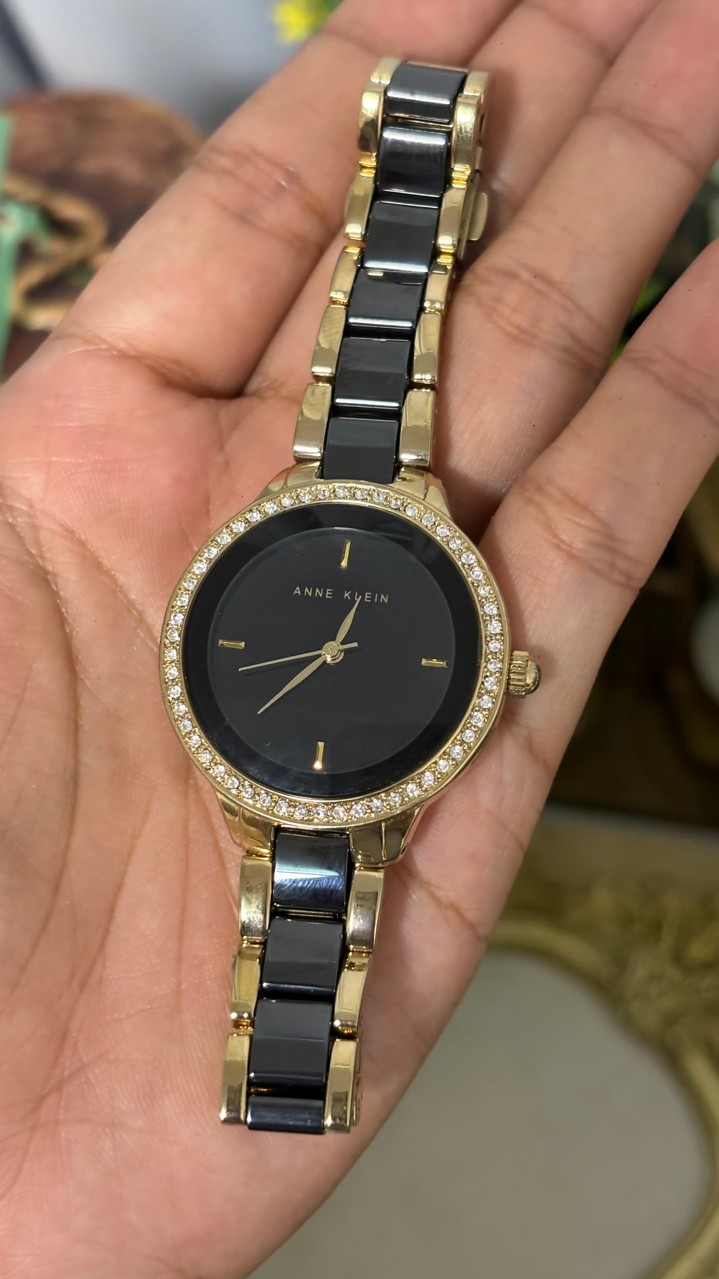Vintage Anne Klein Watch in Gold Tone