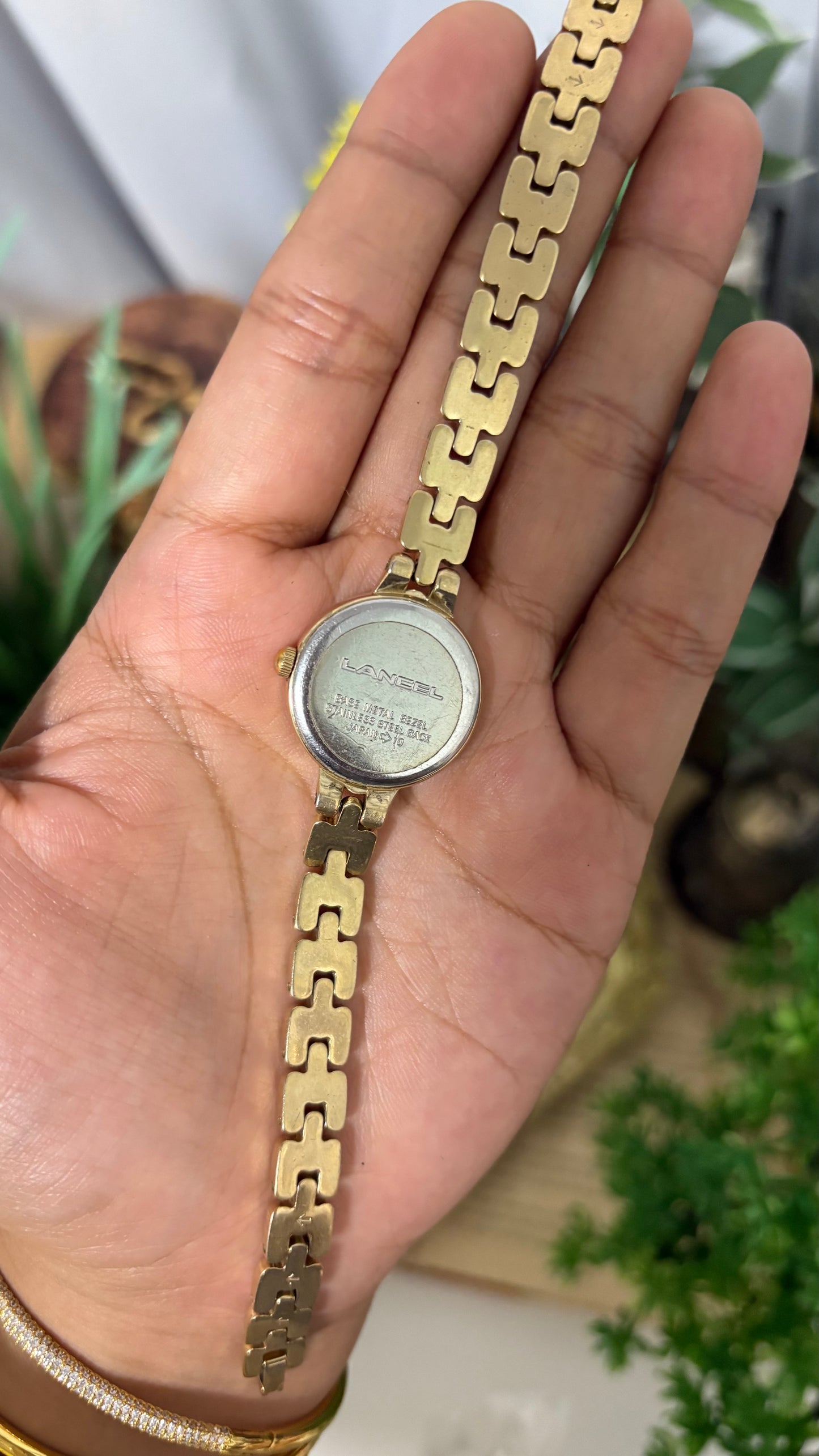 Vintage Lancel Paris Watch in Gold Tone