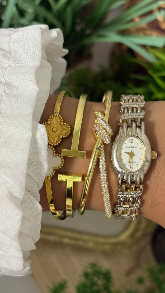 Vintage Sergio Valente Watch in Gold Tone