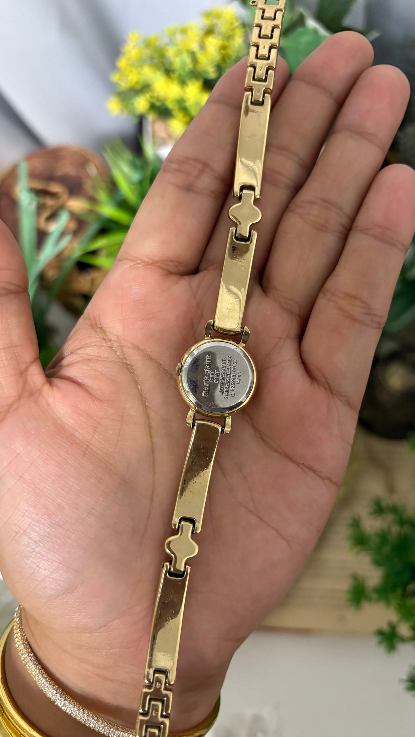 Vintage Marie Claire Watch in Gold Tone