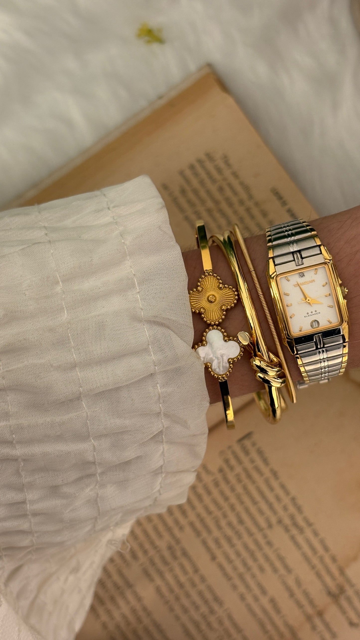 Vintage Tranzam Tank Watch in Two-Tone Quartz