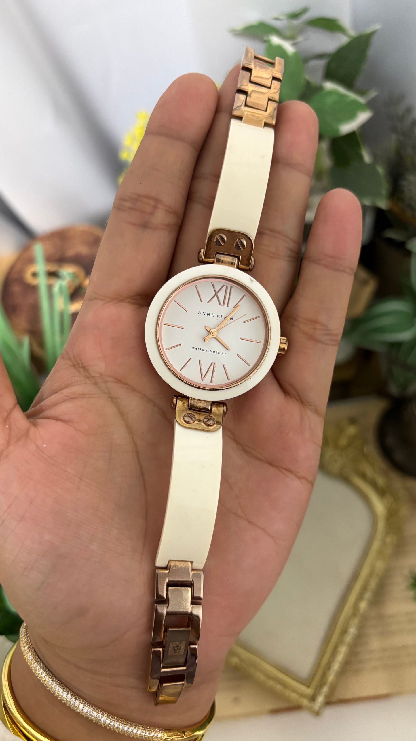 Vintage Anne Klein Watch in Rose Gold Tone