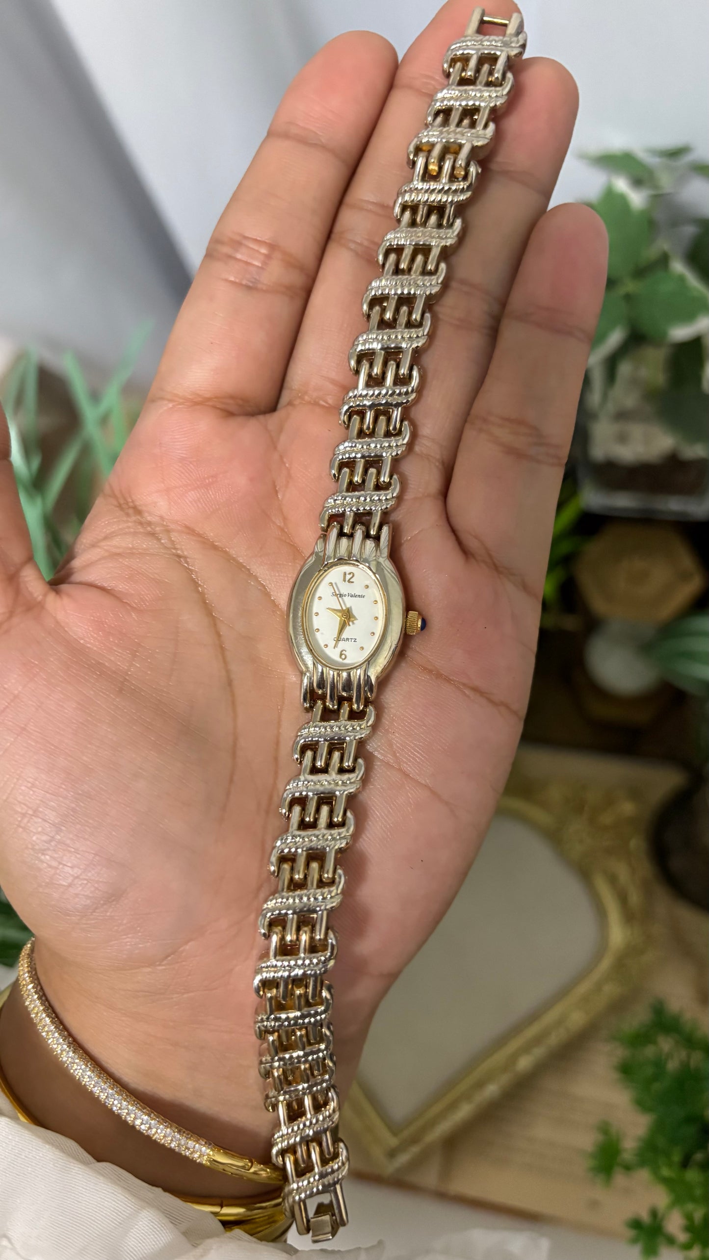 Vintage Sergio Valente Watch in Gold Tone