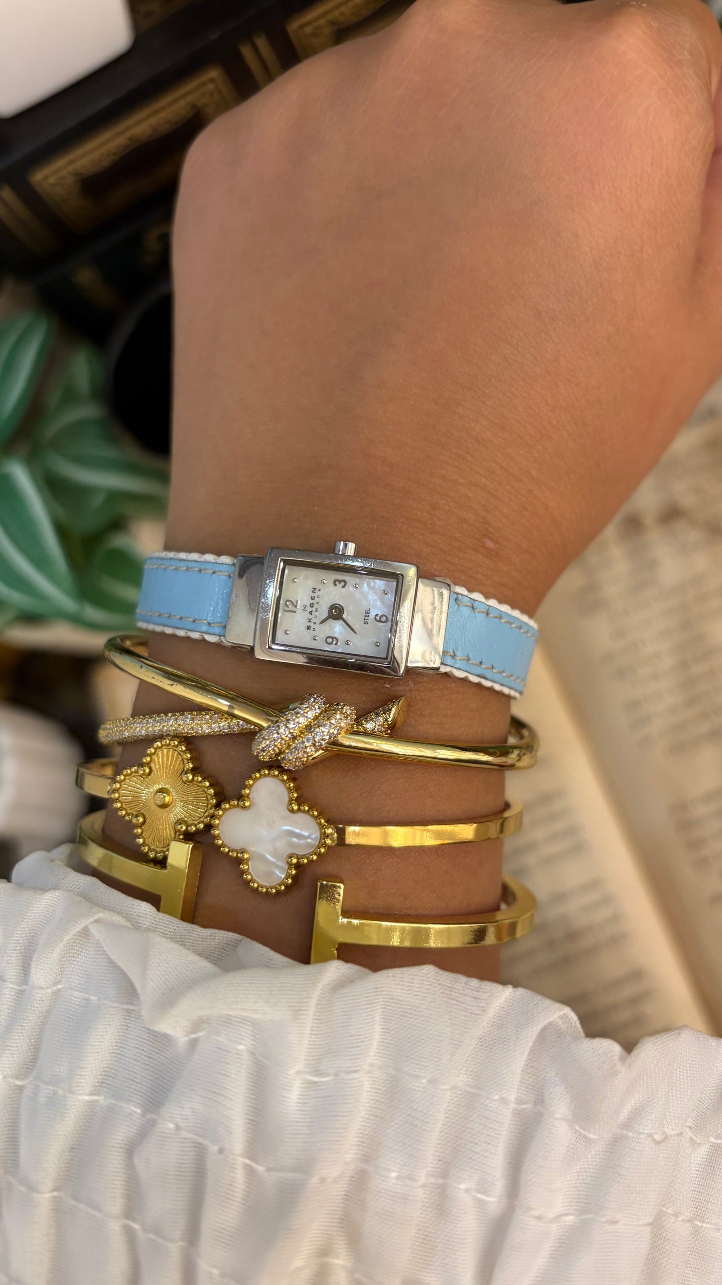 Vintage Skagen Denmark in Baby Blue Coquette Strap