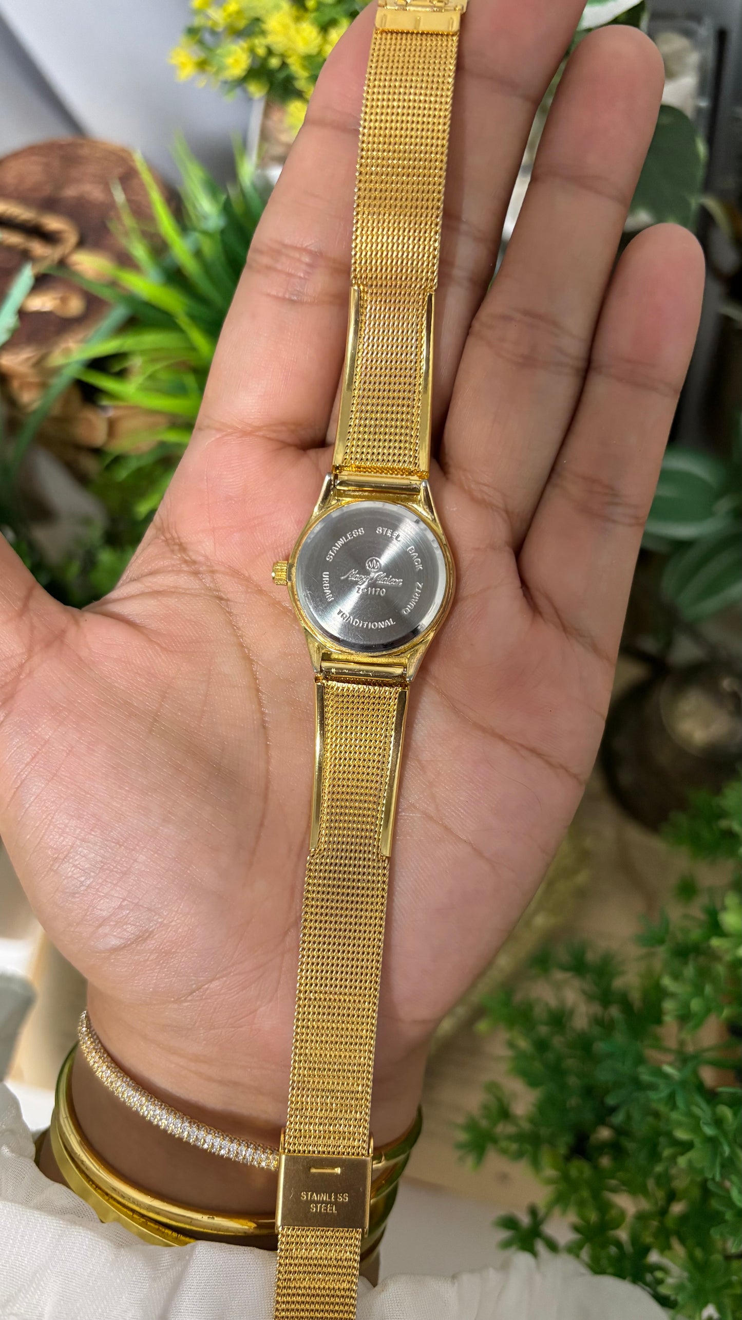 Vintage Mary Maison Watch in Gold Tone