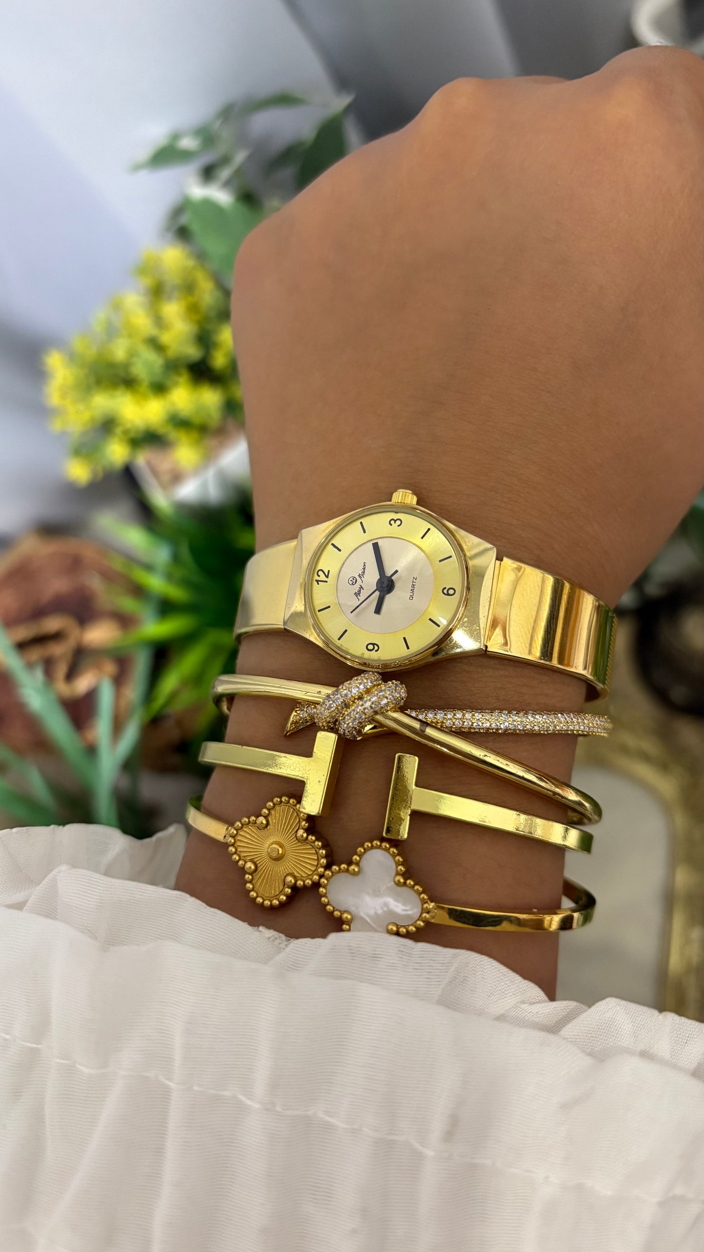 Vintage Mary Maison Watch in Gold Tone
