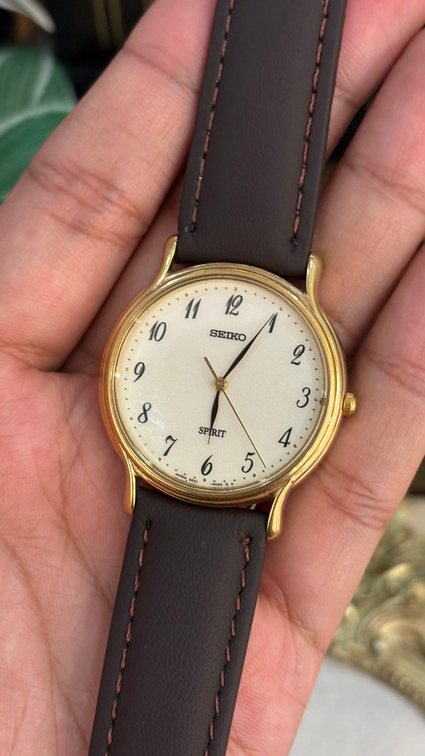 Vintage Spirit Seiko Men’s Watch in Leather Straps
