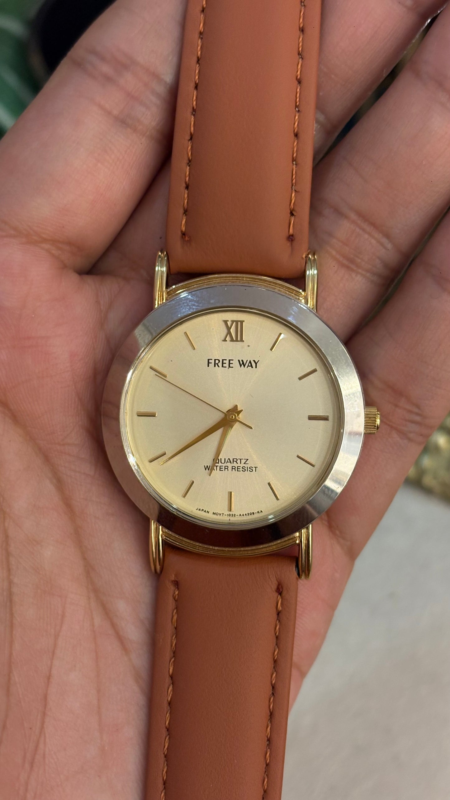 Vintage Free Way by Citizen Men’s Watch in Brown Leather Straps