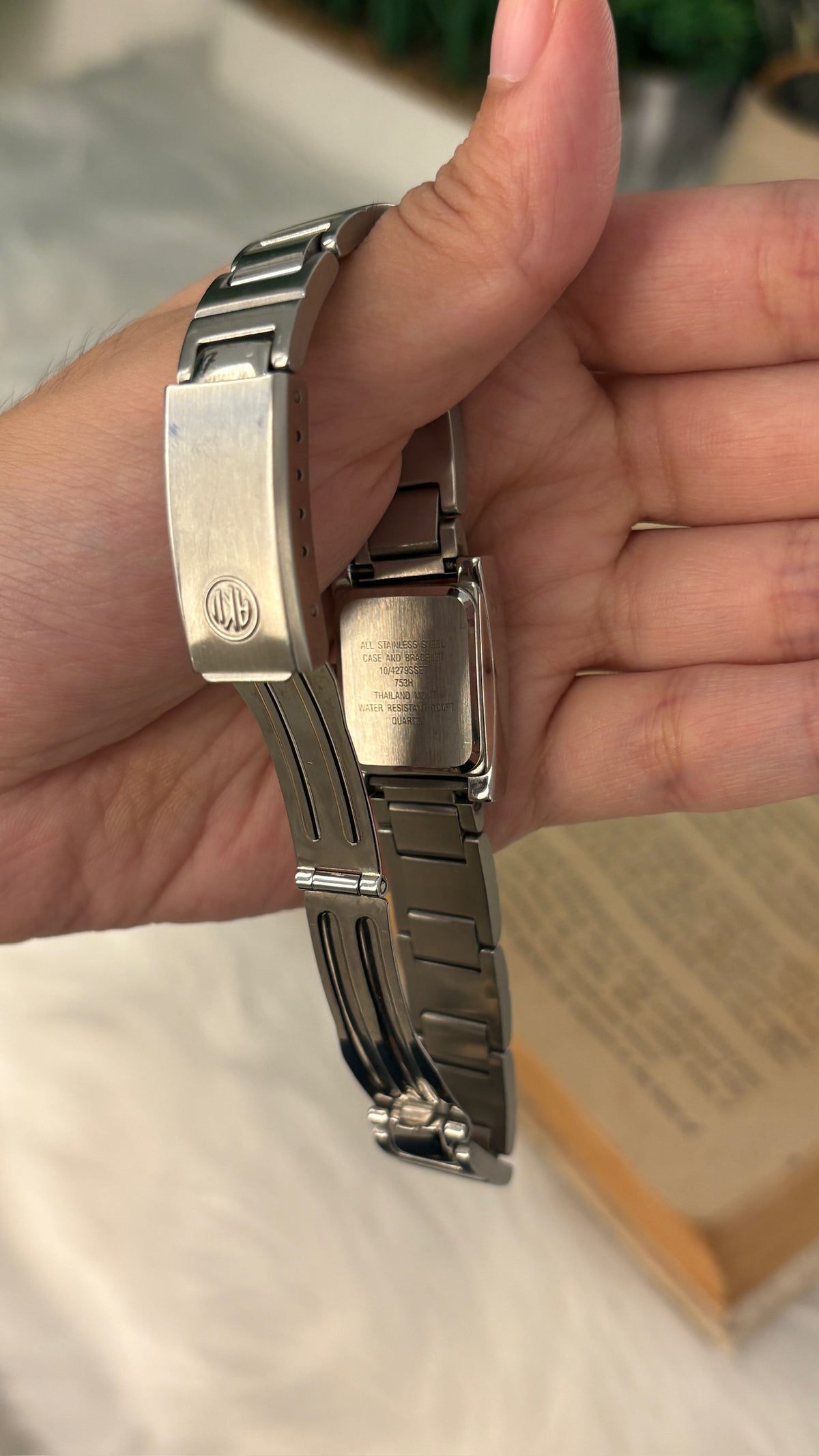 Rare Vintage Anne Klein II Steel Watch in Silver Tone Quartz