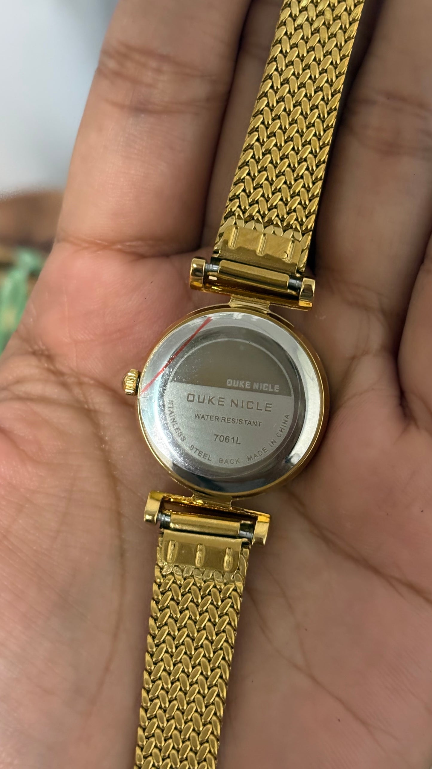 Vintage Duke Nicle Watch in Gold Tone Roman Dial