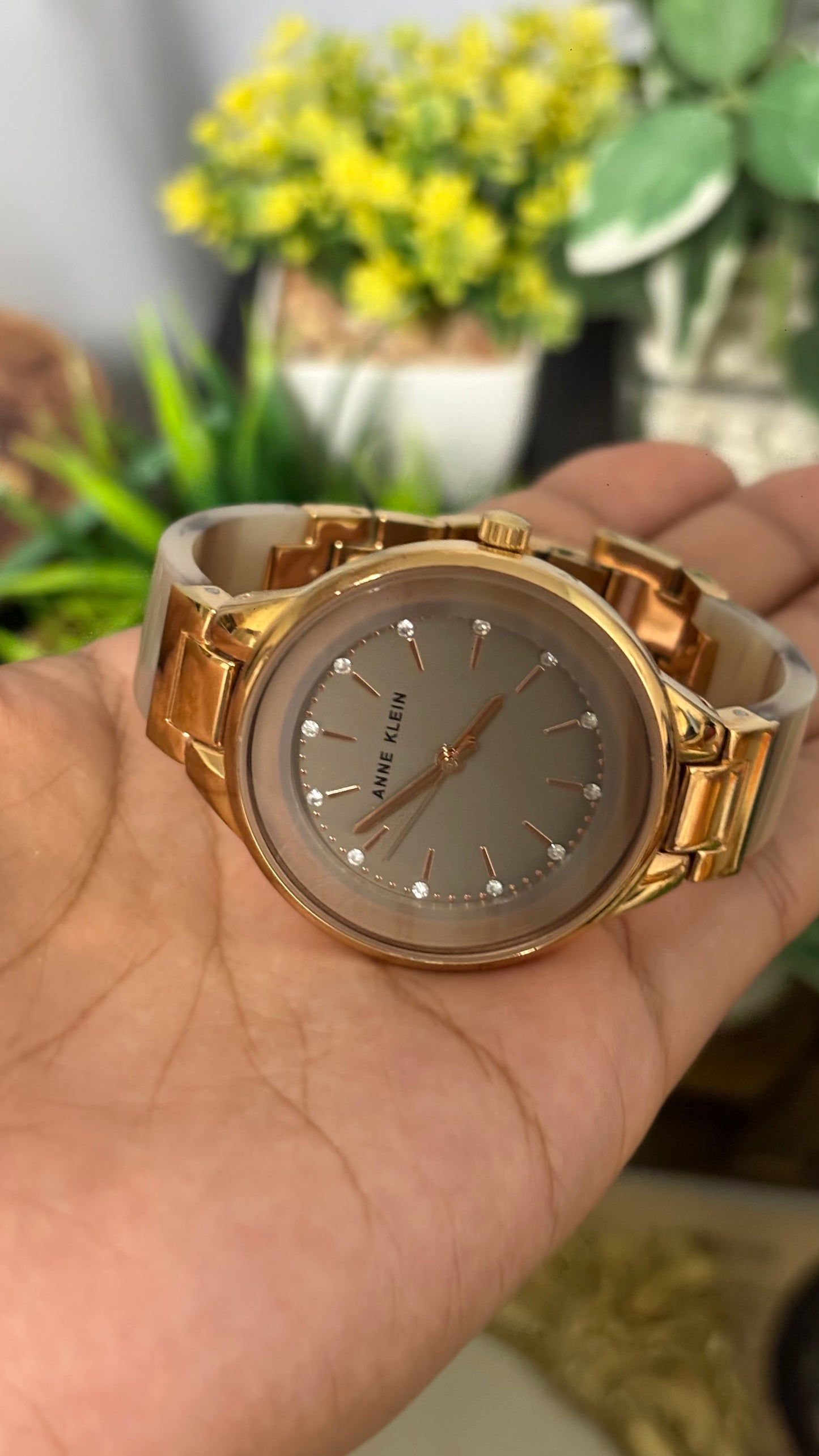Vintage Anne Klein Watch in Rose Gold Tone