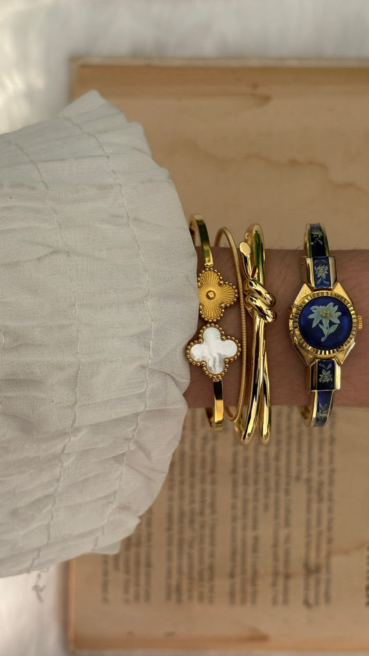 Rare Vintage B Swiss Peekaboo Watch in Gold Tone Quartz