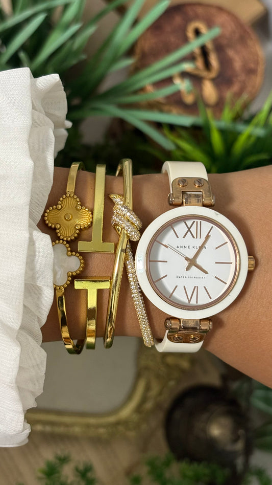 Vintage Anne Klein Watch in Rose Gold Tone