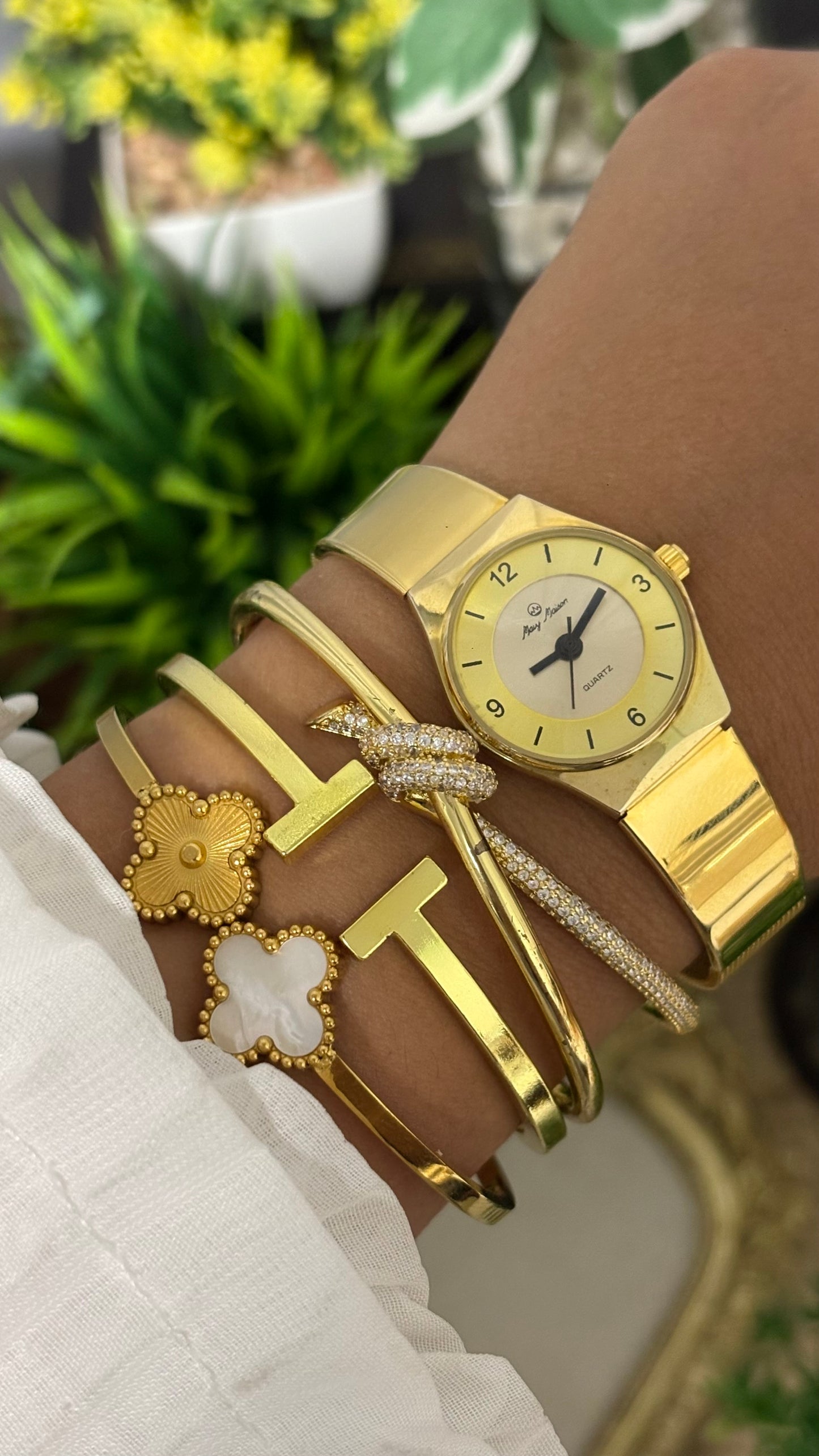 Vintage Mary Maison Watch in Gold Tone