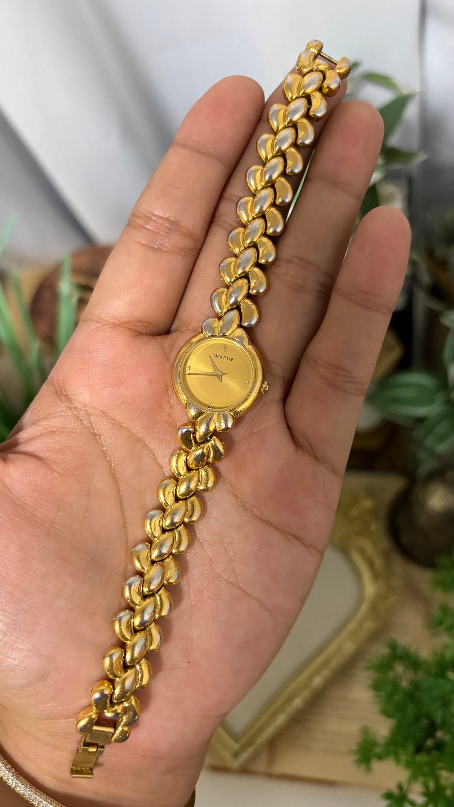Vintage Caravelle by Bulova Watch in Gold Tone