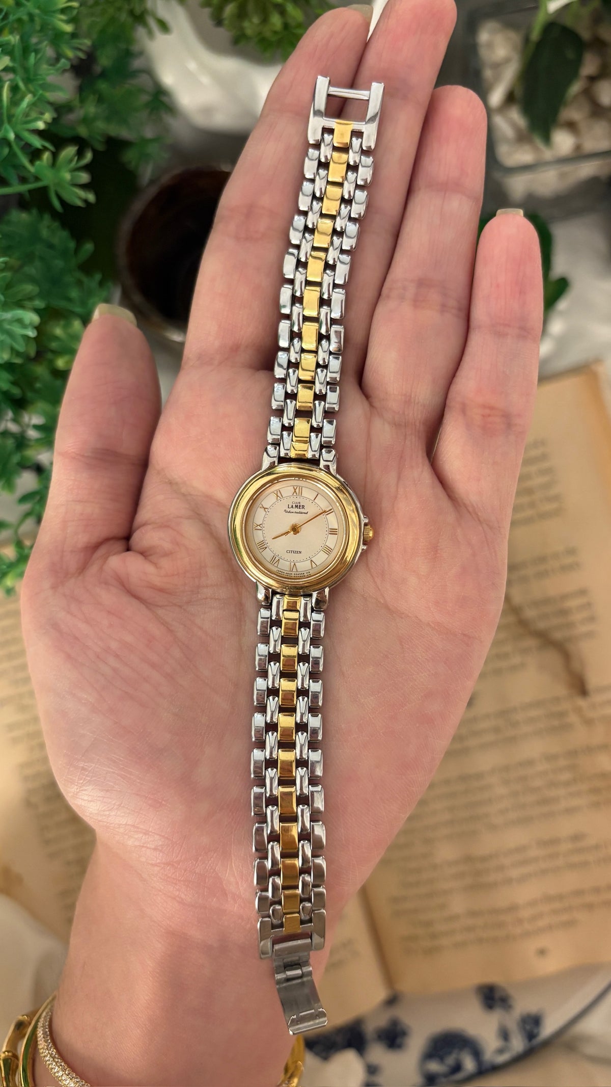 Rare Vintage La Mer Citizen Roman Dial Watch in Two-Tone Quartz