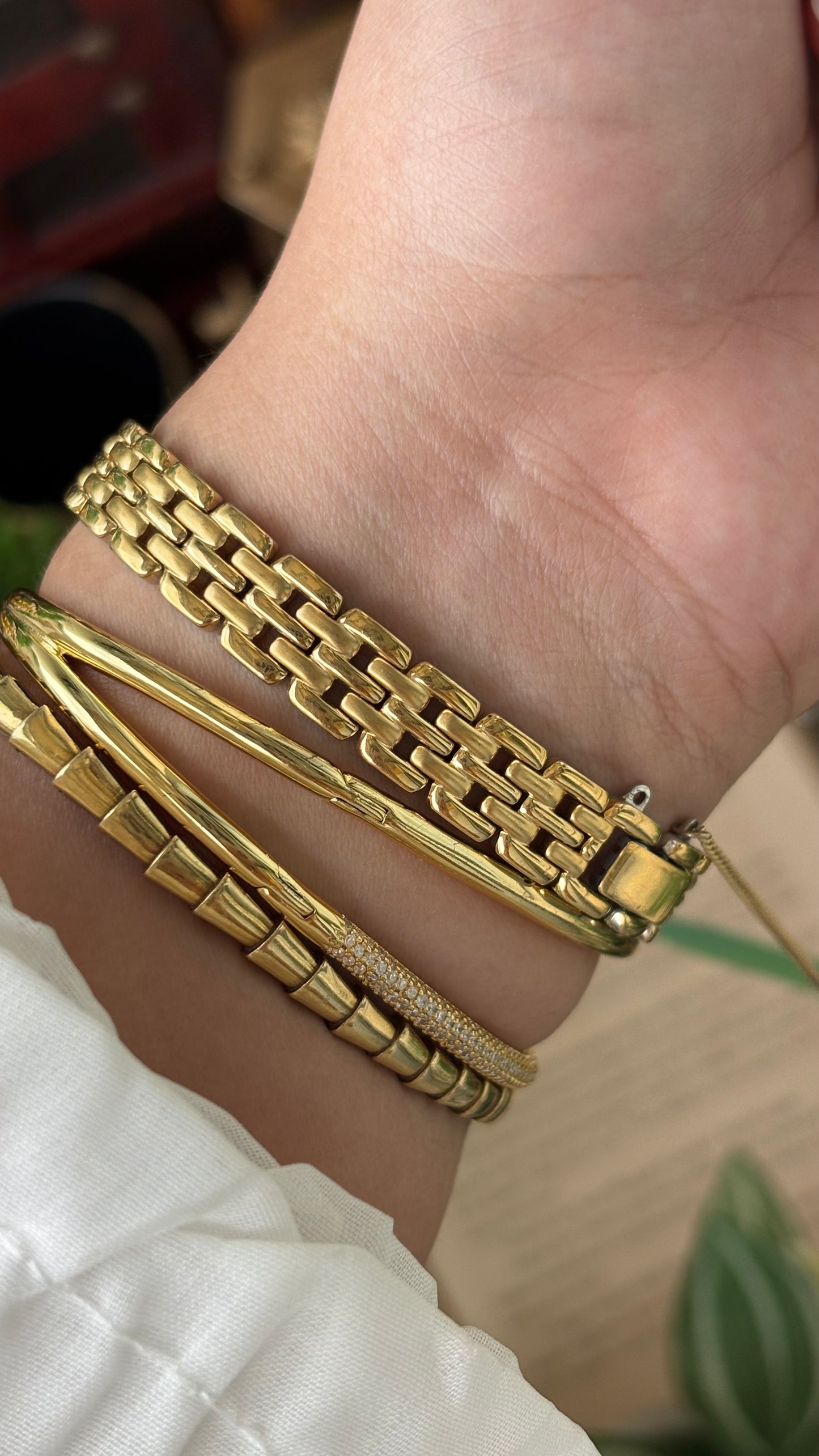 Vintage Orient by Seiko Mini Tank Watch in Gold Tone Quartz