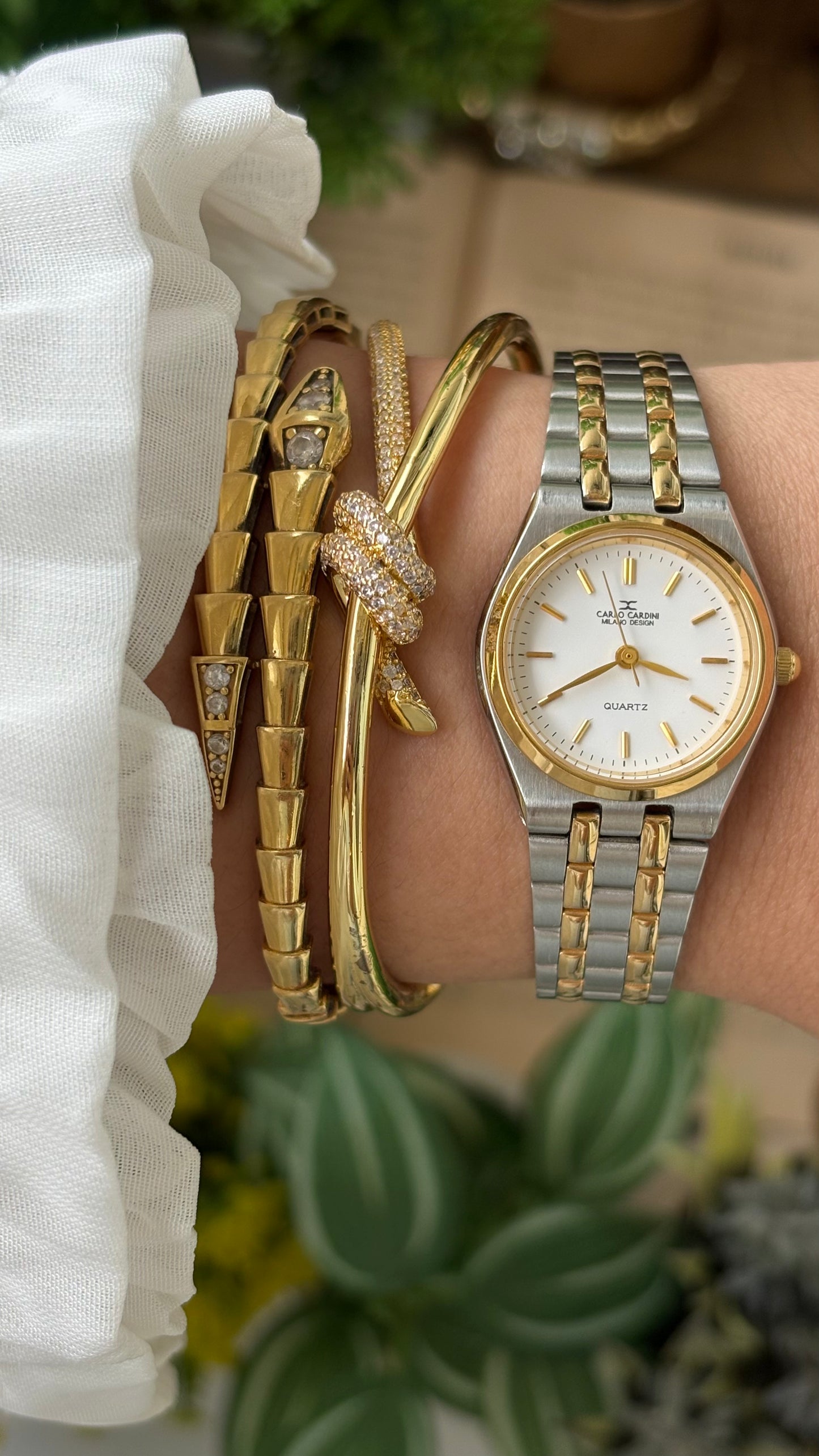 Vintage Carlo Cardini Milano Watch in Two-Tone Quartz