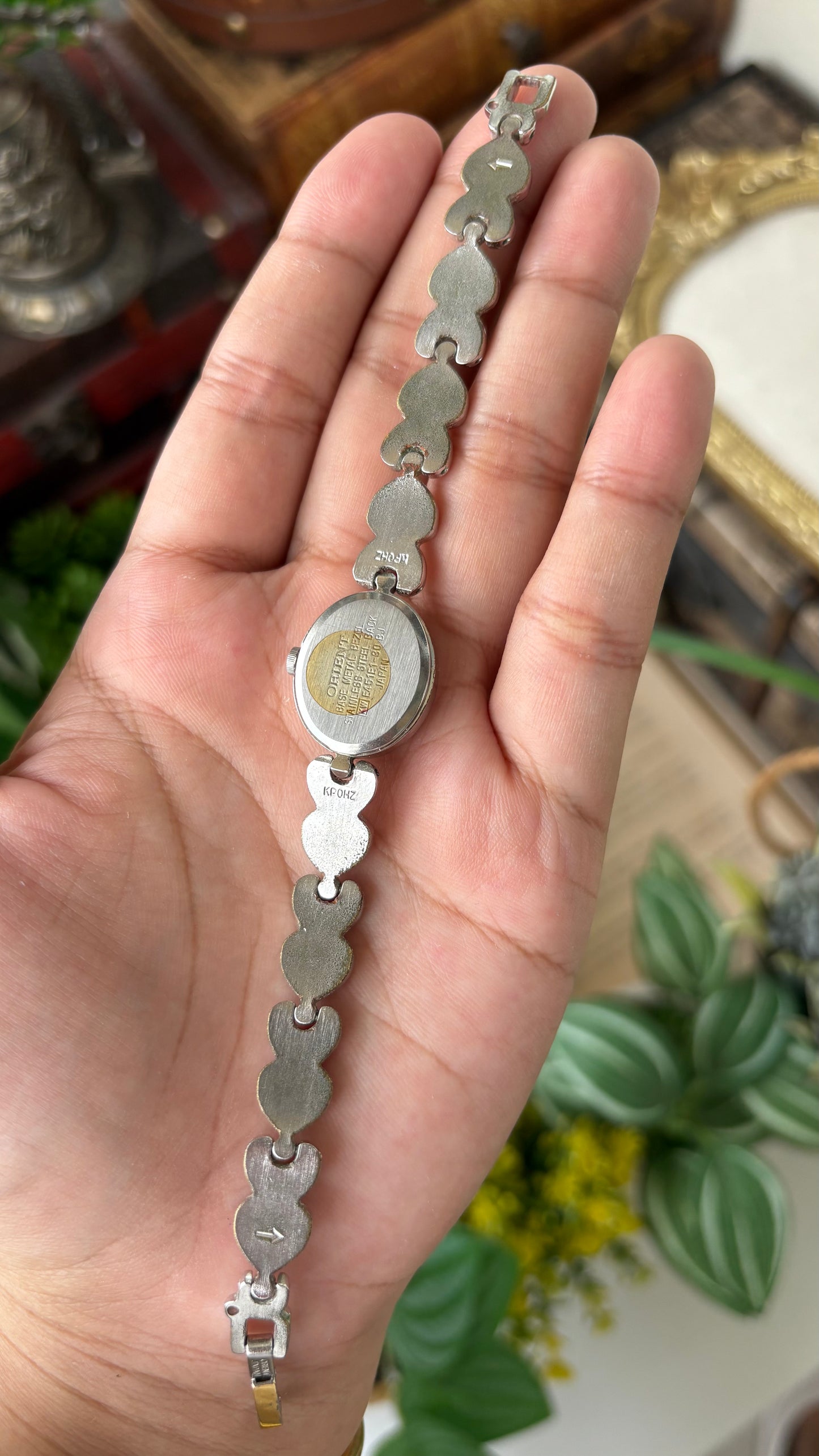 Vintage Jupiter by Orient Seiko Heart Bracelet Watch in Two-Tone Quartz