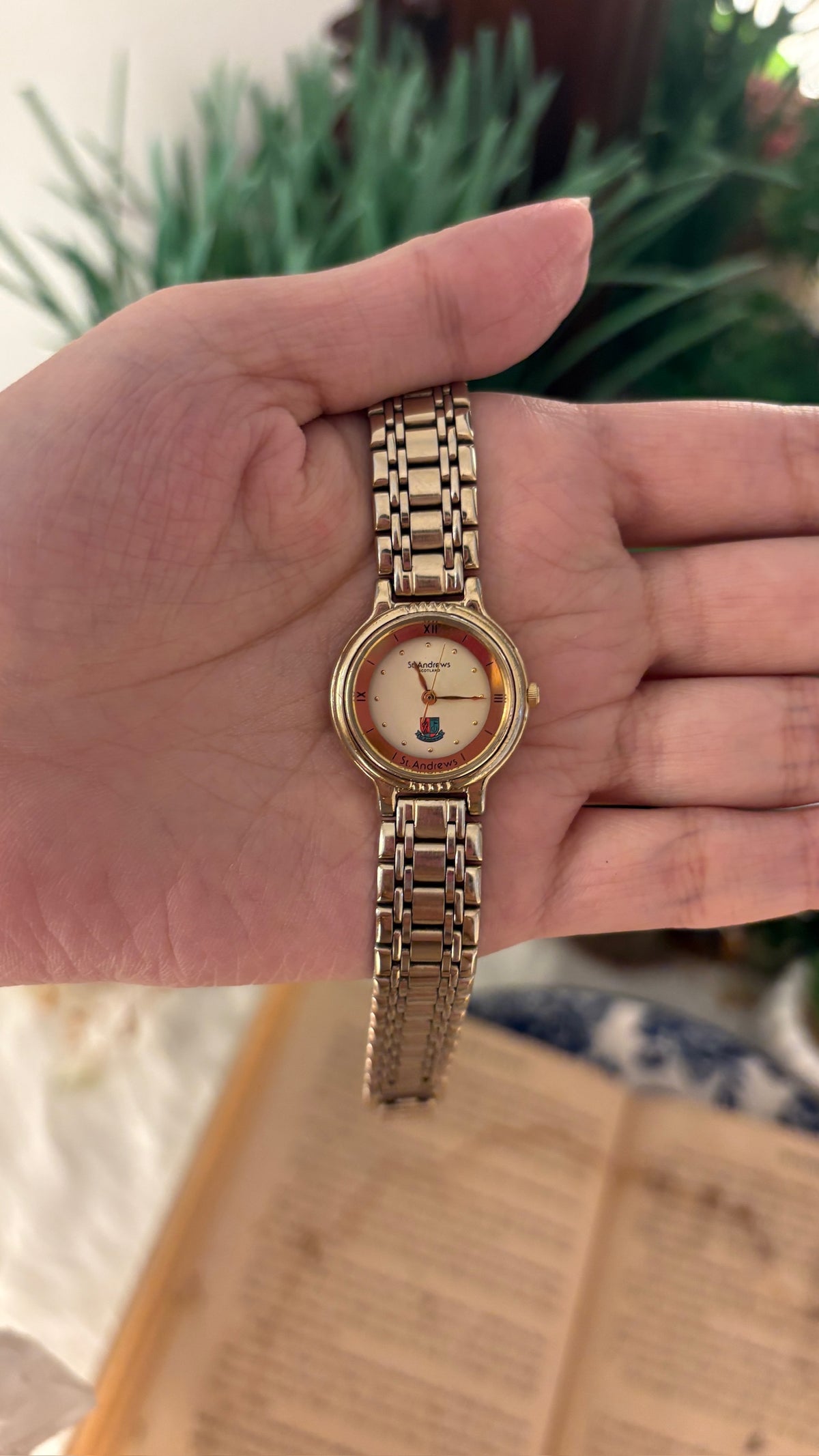 Rare Vintage St Andrews Scotland Watch in Two-Tone Quartz