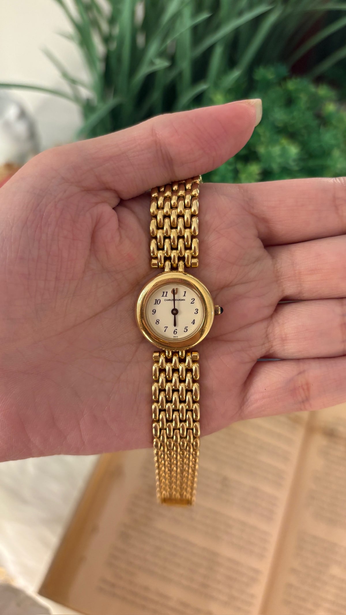 Rare Vintage Charles Jourdan Dress Watch in Gold Tone Quartz