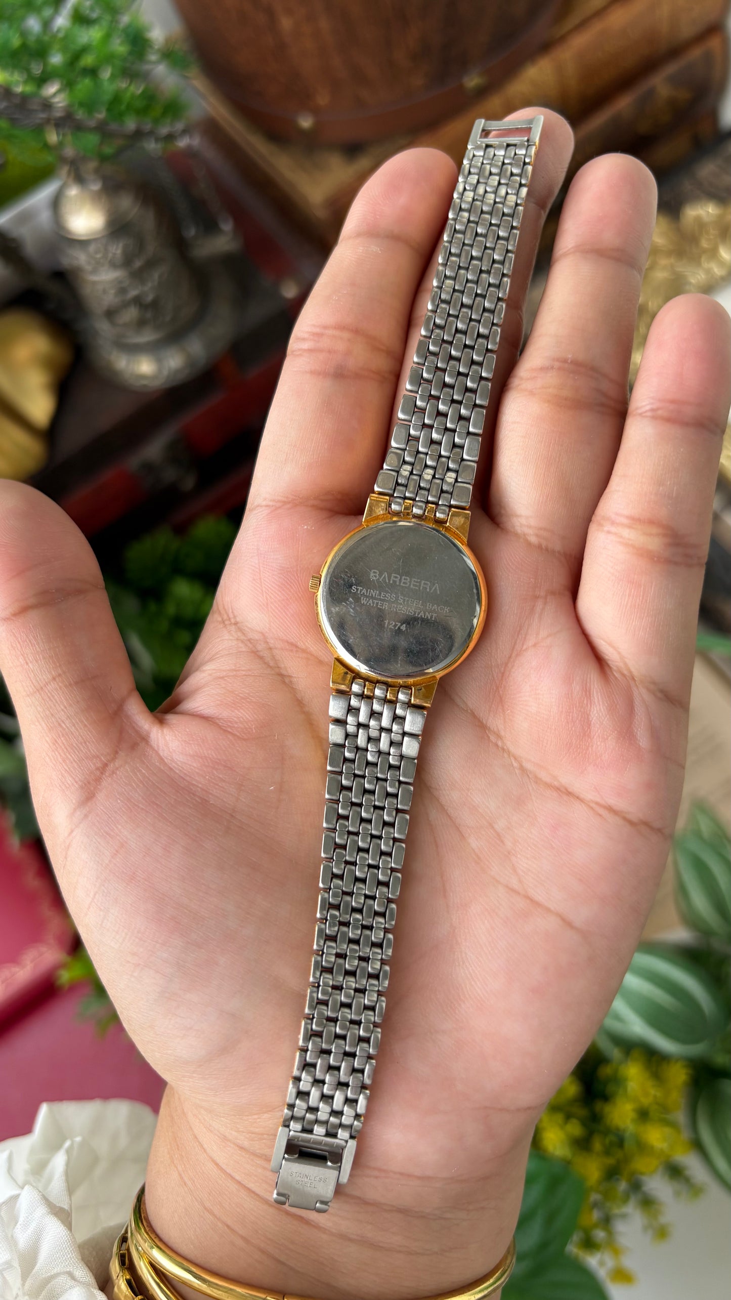 Extremely Rare Barbera Sapphire Crystal Watch in Two-Tone Omega Inspired Quartz