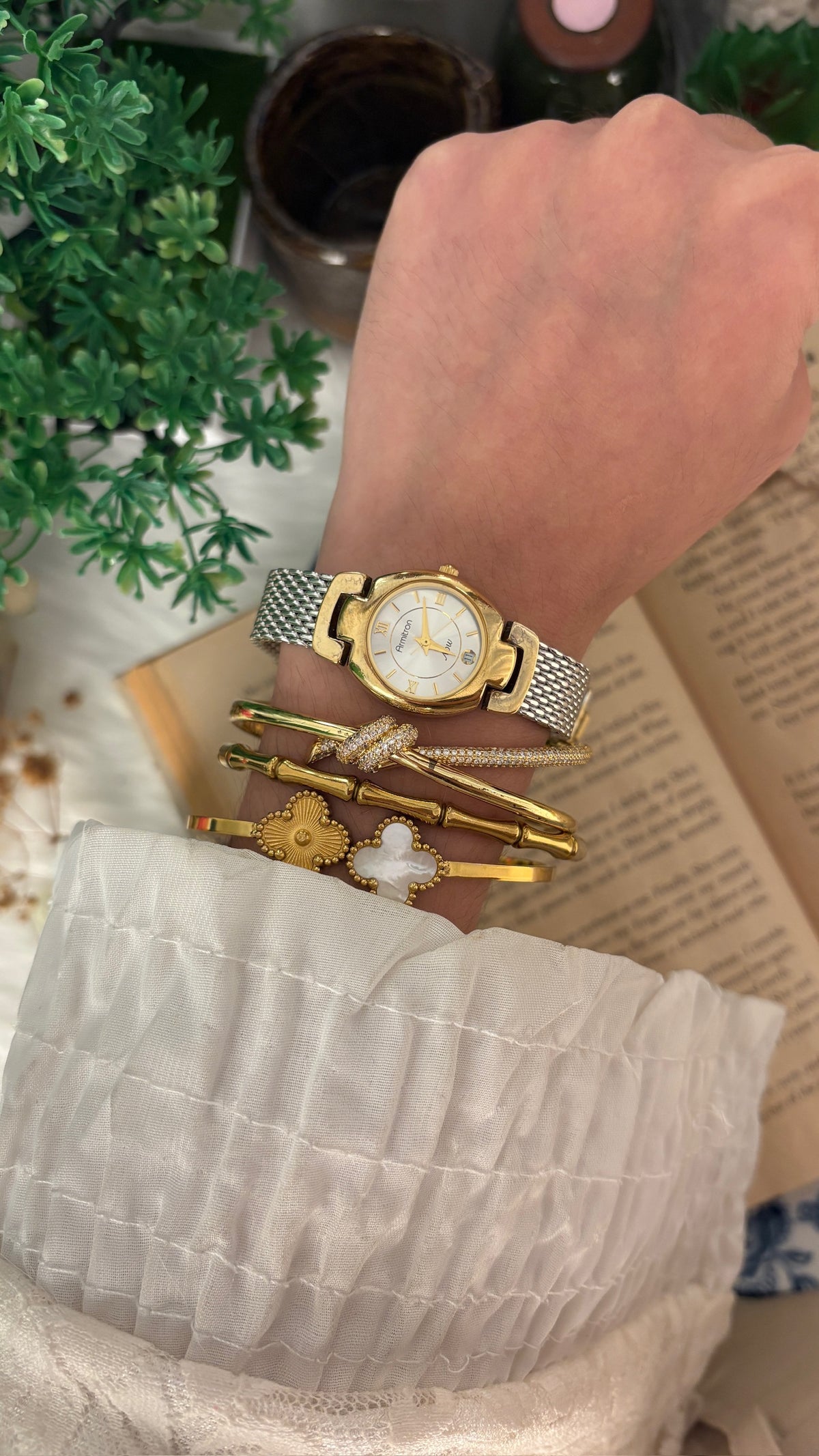 Rare Vintage Armitron Now Mesh Watch in Two-Tone Quartz