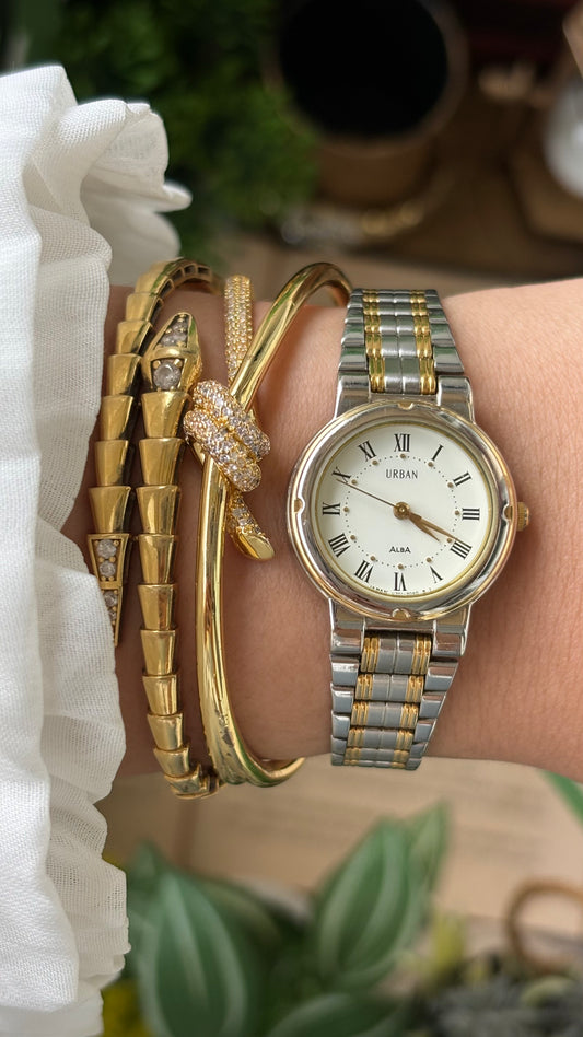 Vintage Urban by Alba Seiko Roman Indices in Two-Tone Quartz