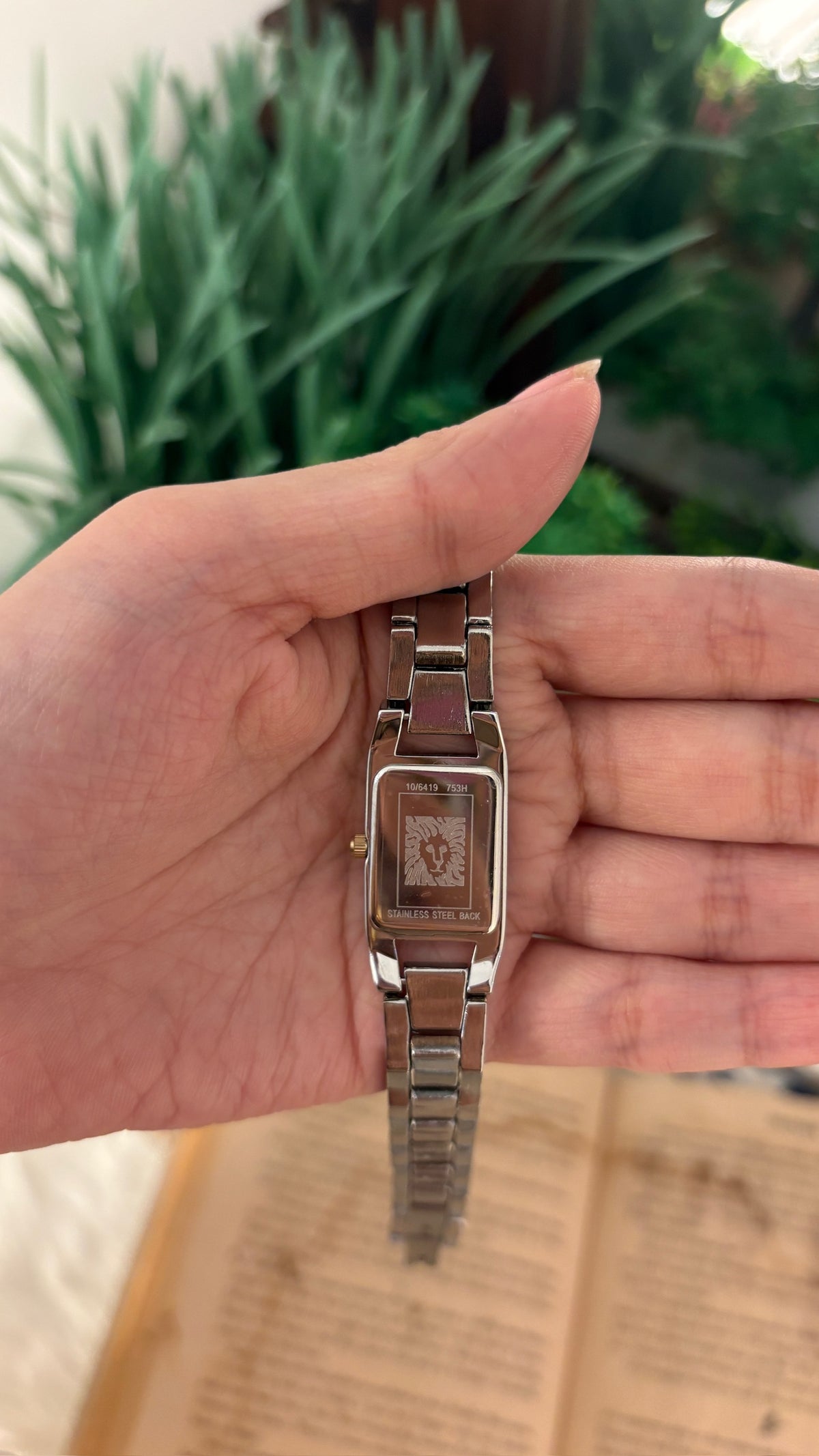 Dainty Vintage Anne Klein Mini Tank Watch in Two-Tone Quartz