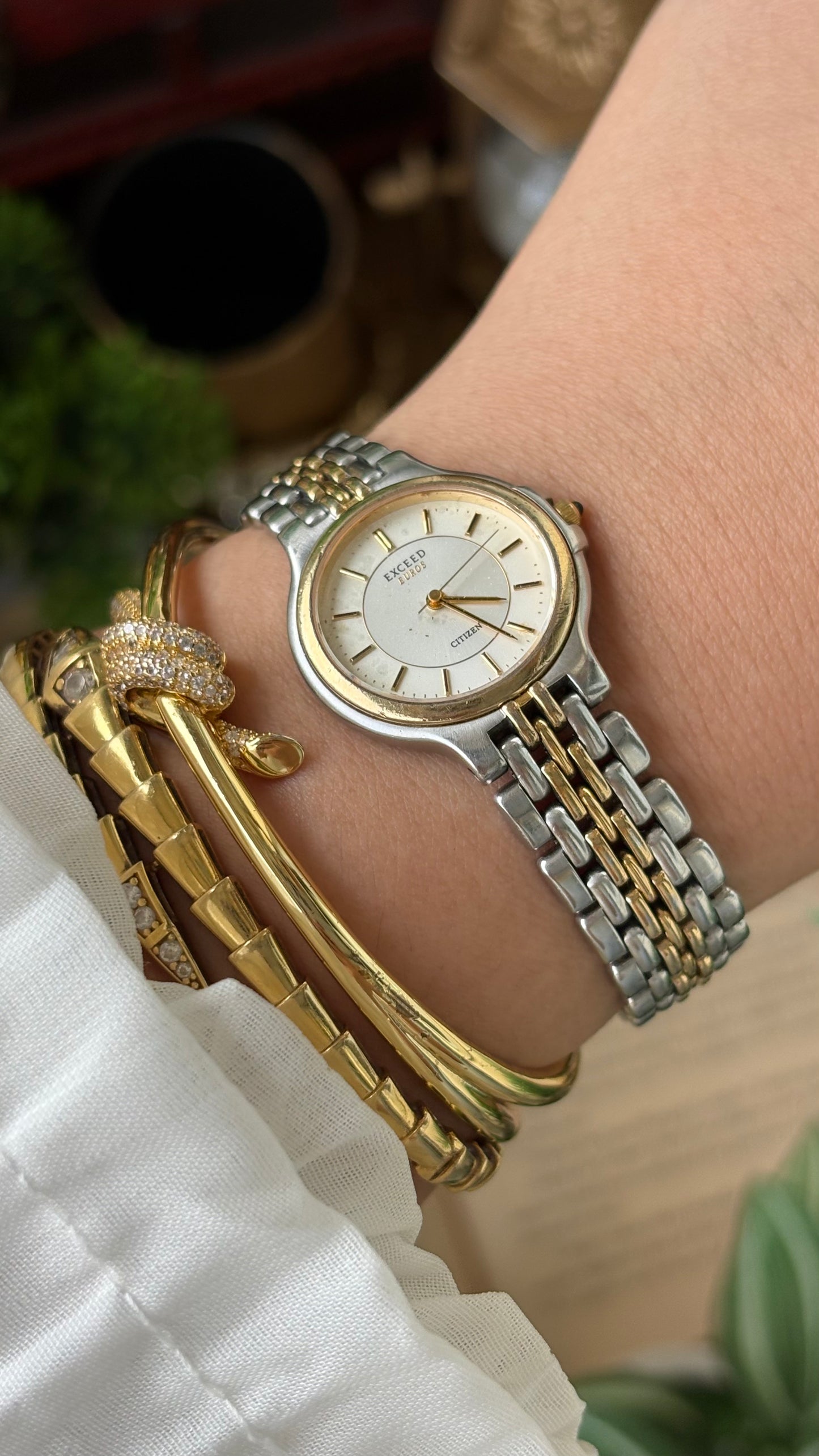 Vintage Citizen Exceed in Two-Tone Inner Mother of Pearl Dial Quartz