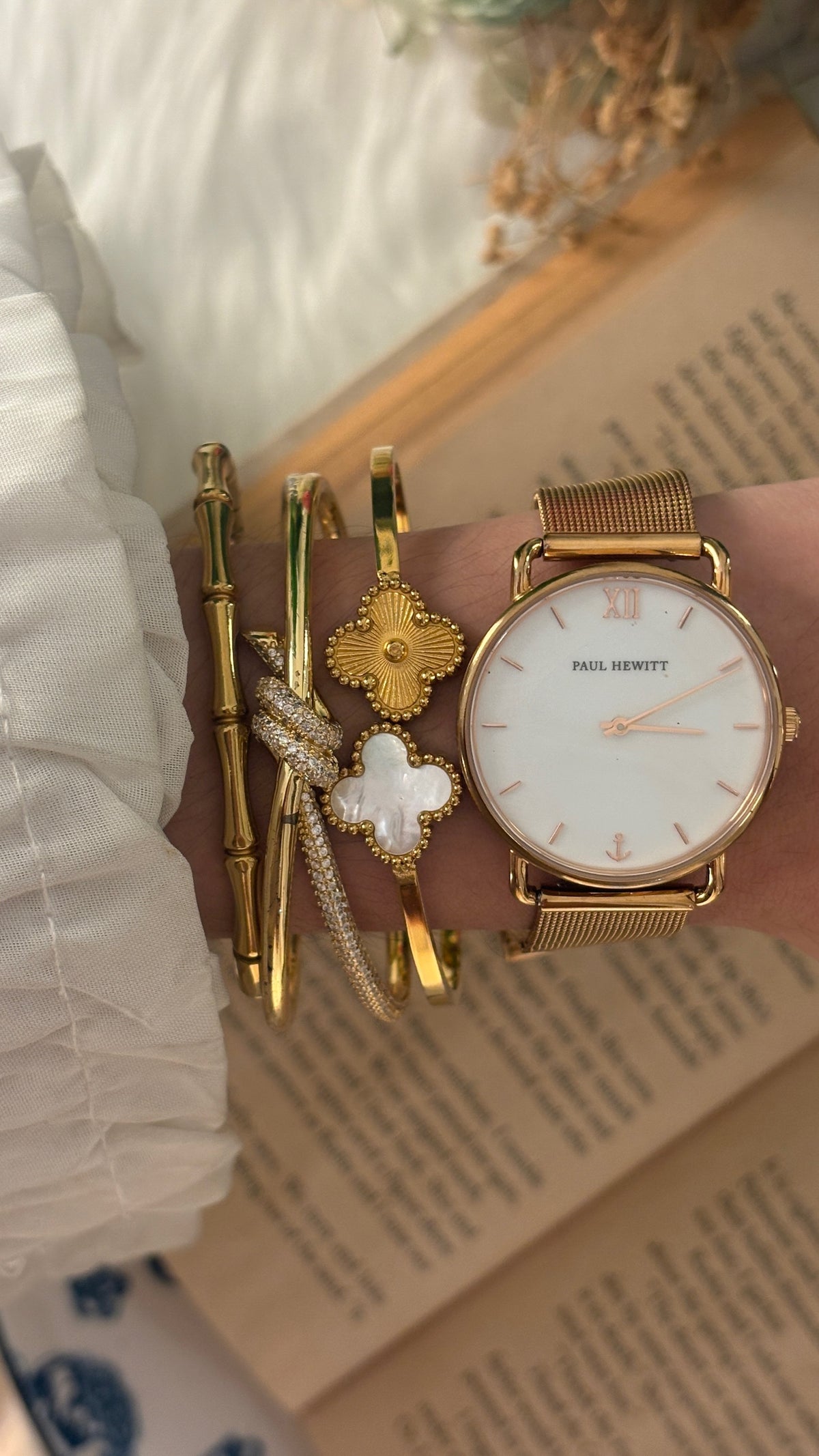 Vintage Paul Hewitt Mesh Watch in Rose Gold Tone Quartz