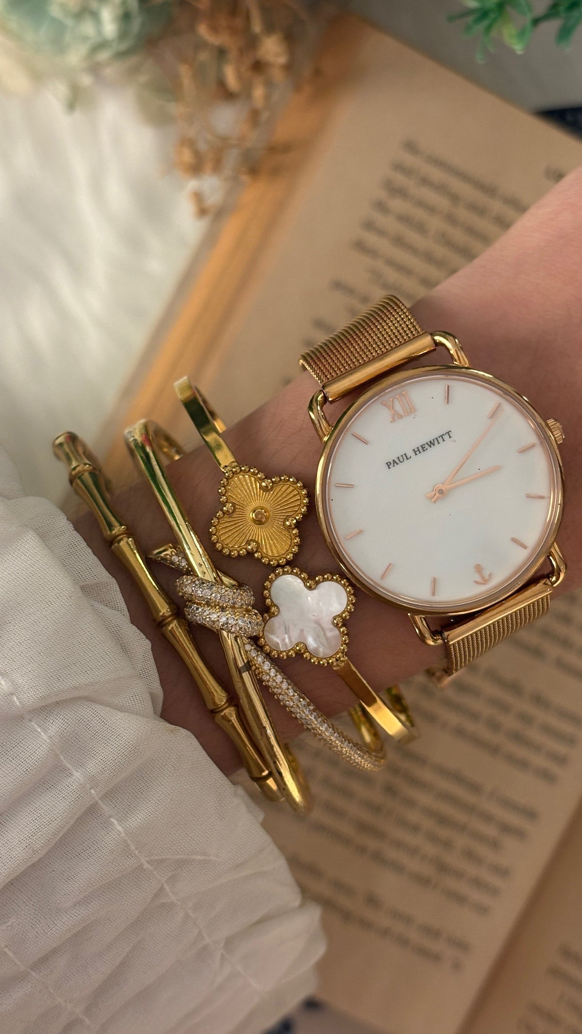 Vintage Paul Hewitt Mesh Watch in Rose Gold Tone Quartz