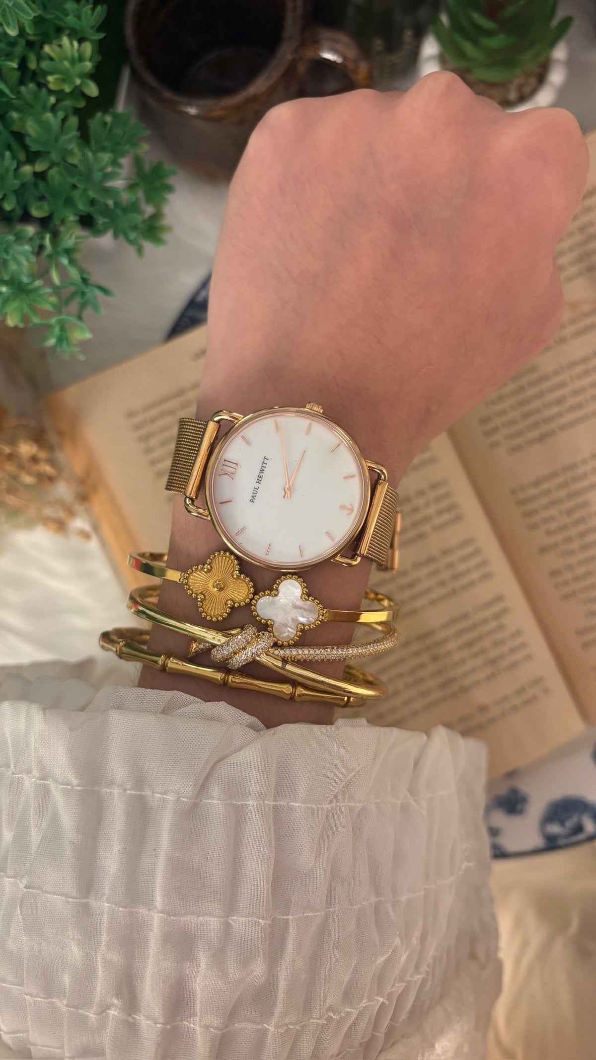 Vintage Paul Hewitt Mesh Watch in Rose Gold Tone Quartz