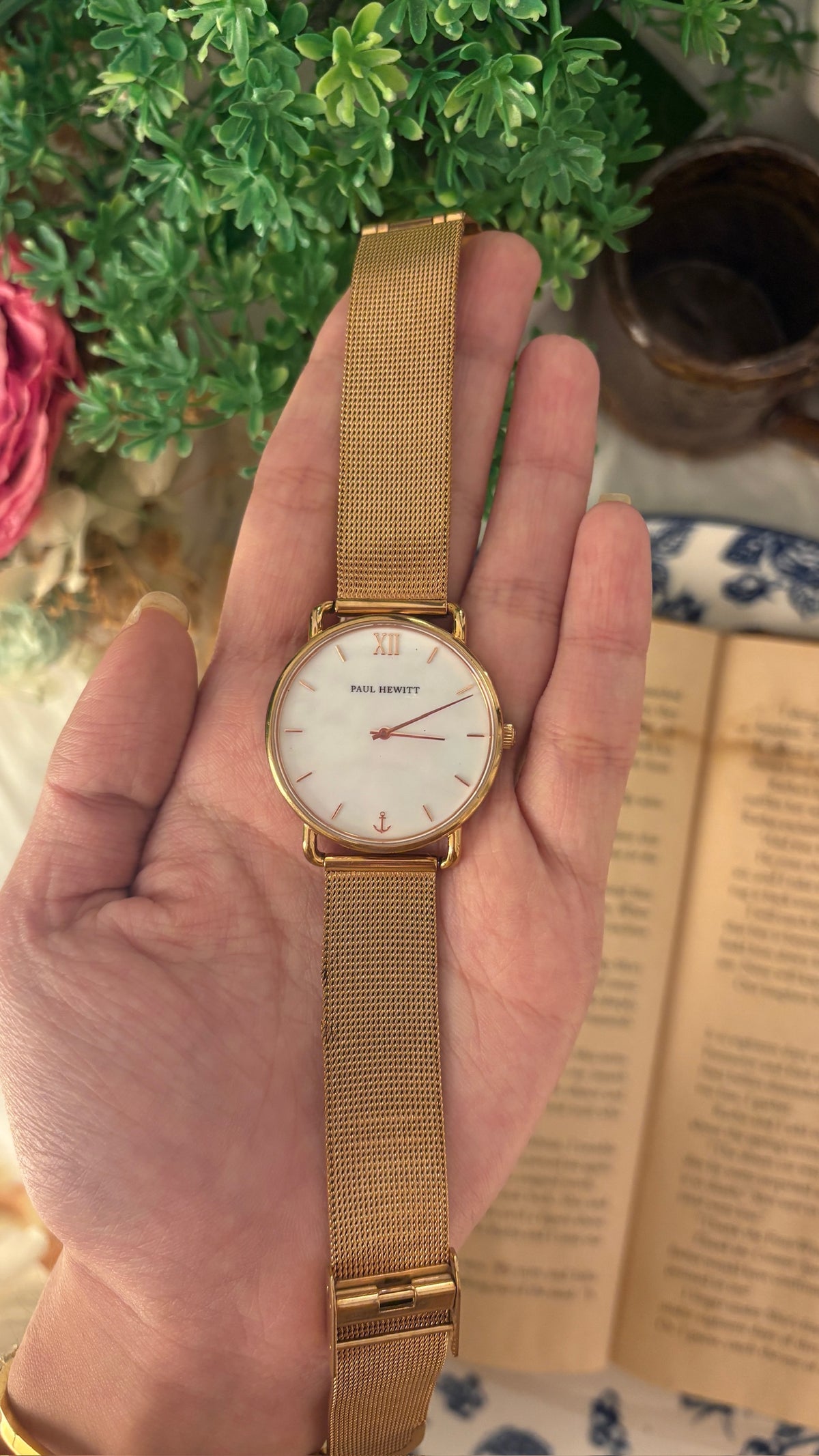 Vintage Paul Hewitt Mesh Watch in Rose Gold Tone Quartz