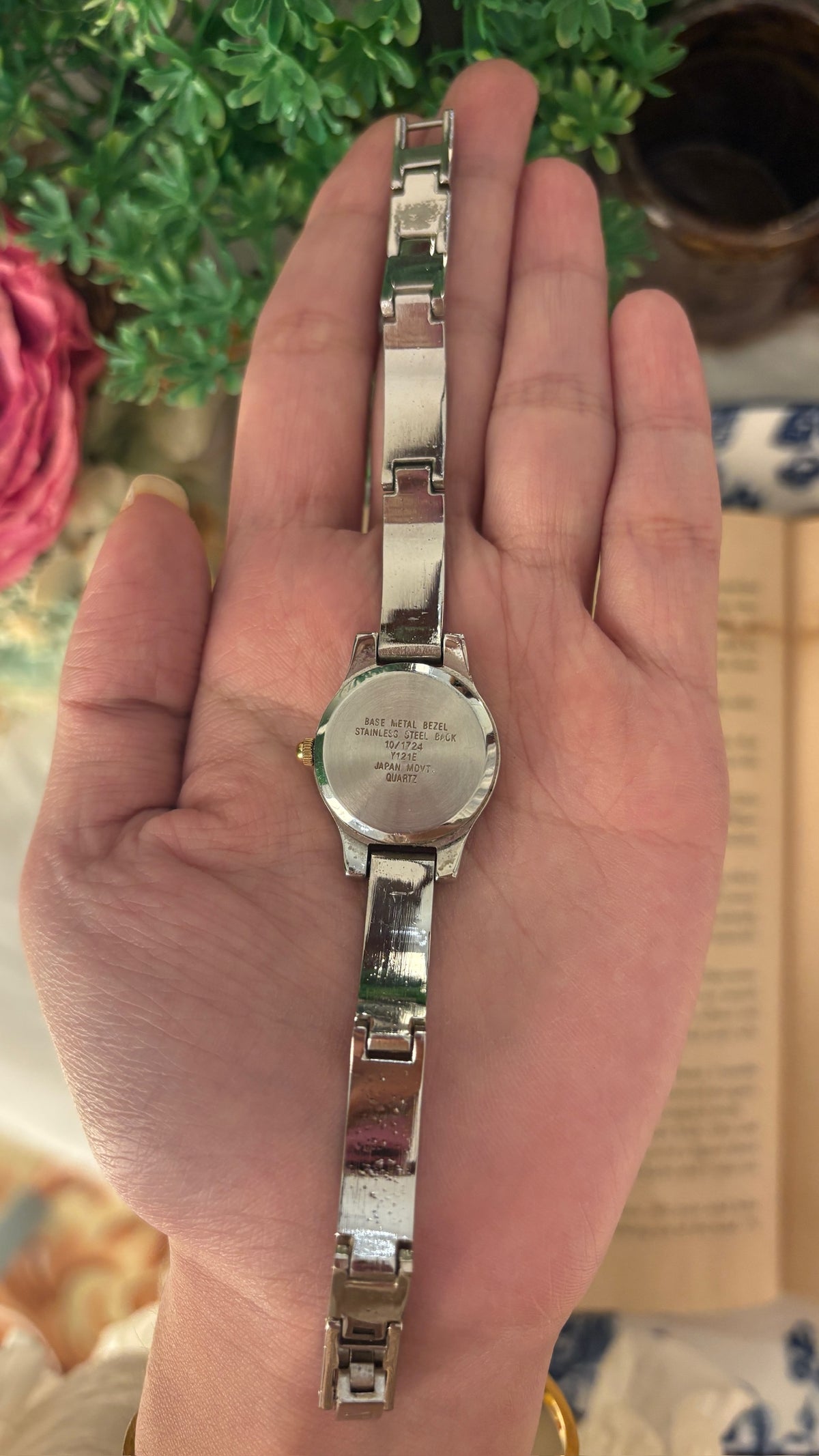 Vintage Anne Klein Bangle Watch in Silver Tone Quartz