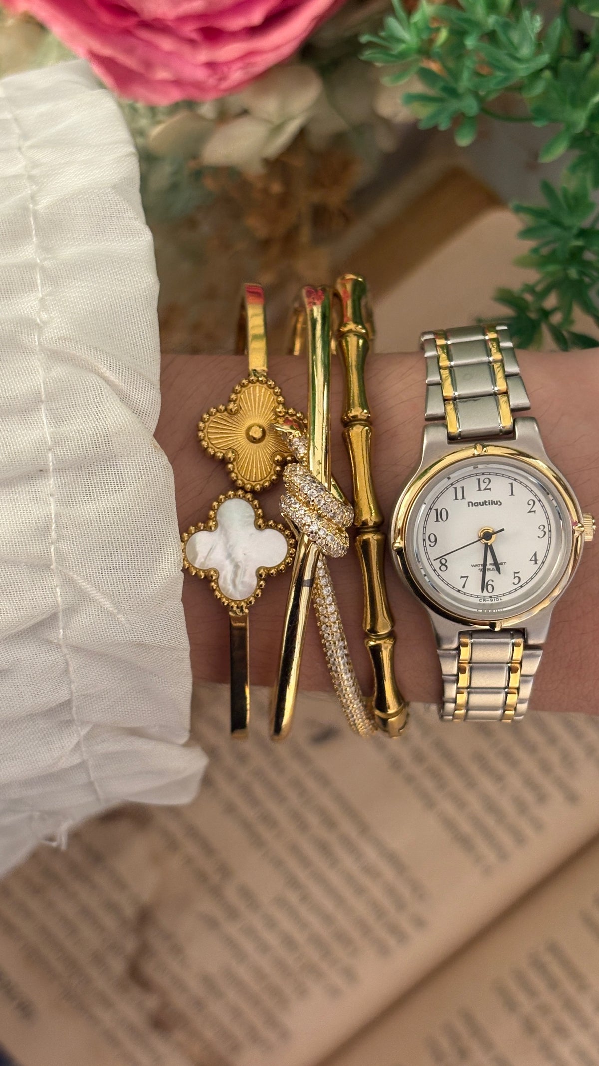Vintage Nautilus Classic Watch in Two-Tone Quartz