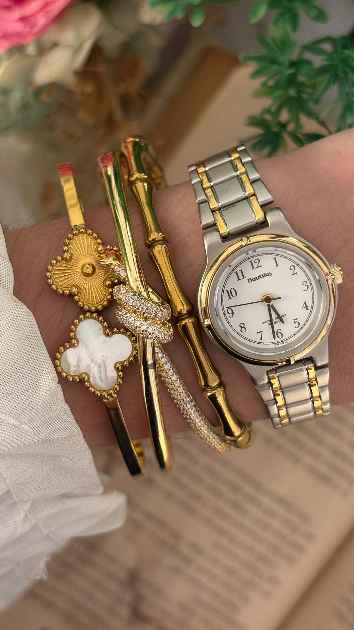 Vintage Nautilus Classic Watch in Two-Tone Quartz
