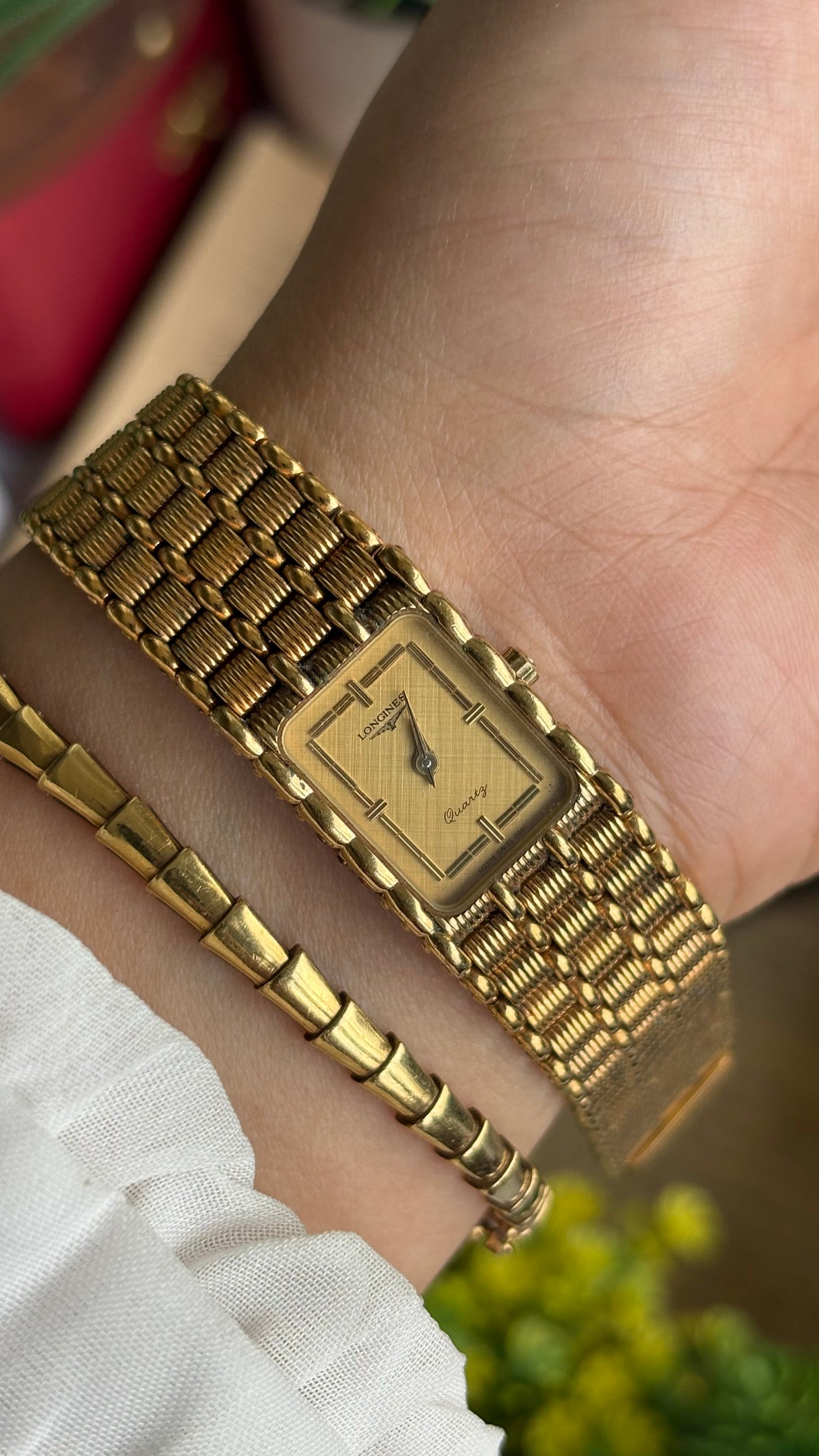Vintage Longines Gold-filled Dress Watch in Gold Tone Textured Dial with Original Box