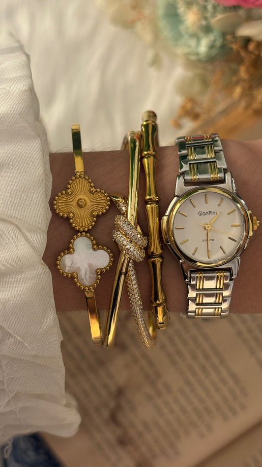 Vintage Gianpini Classic Watch in Two-Tone Quartz