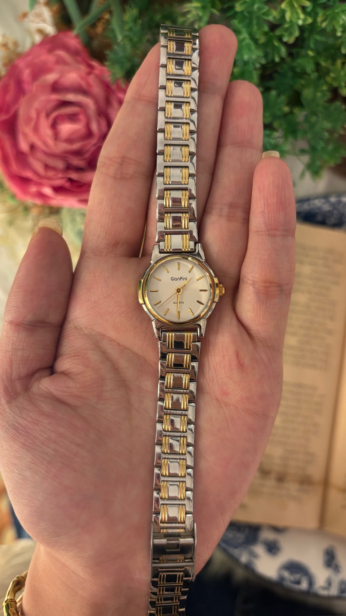 Vintage Gianpini Classic Watch in Two-Tone Quartz