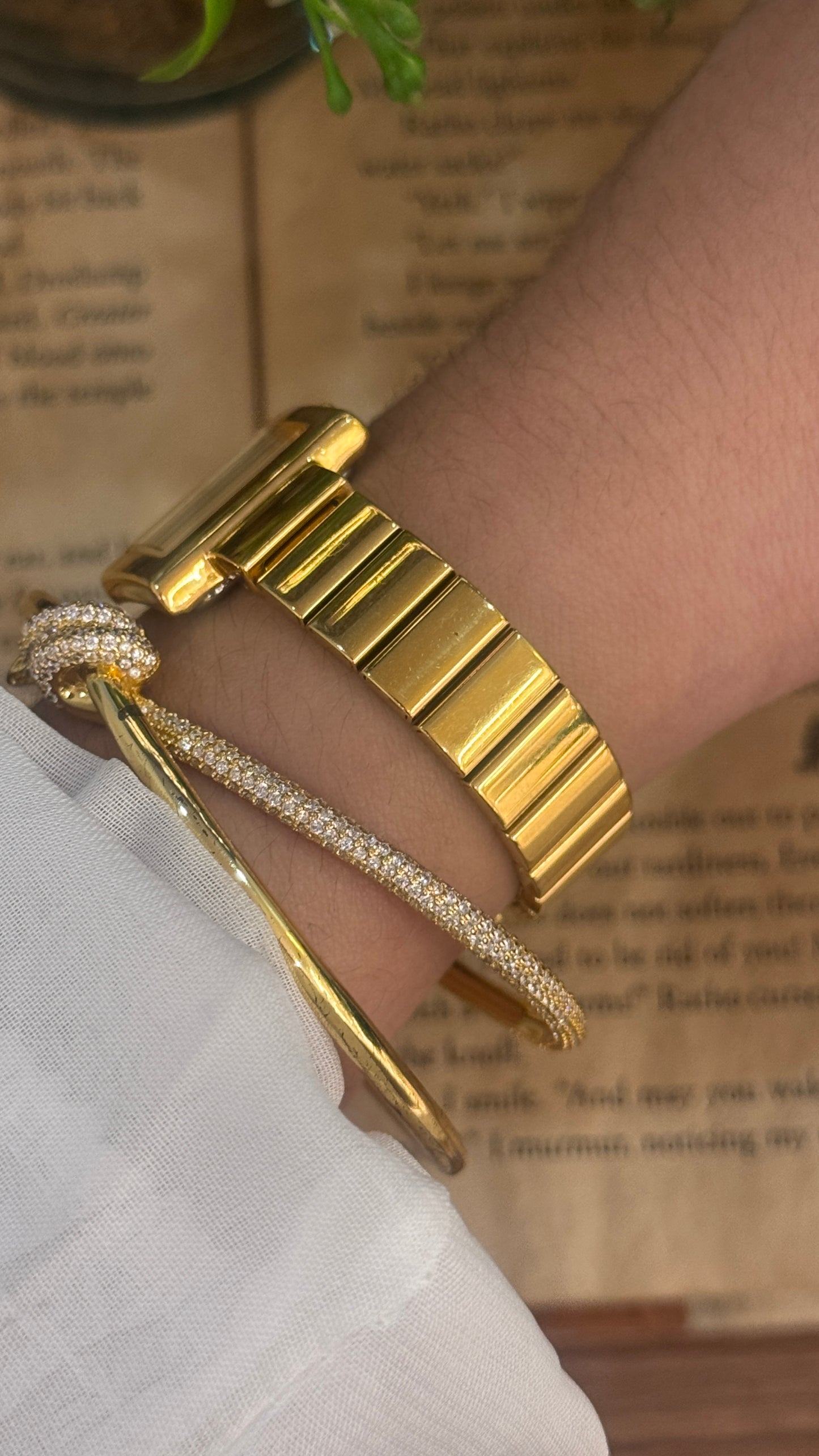 Rare Vintage Junko Shimada Television Dial Style Watch in Gold Tone Quartz