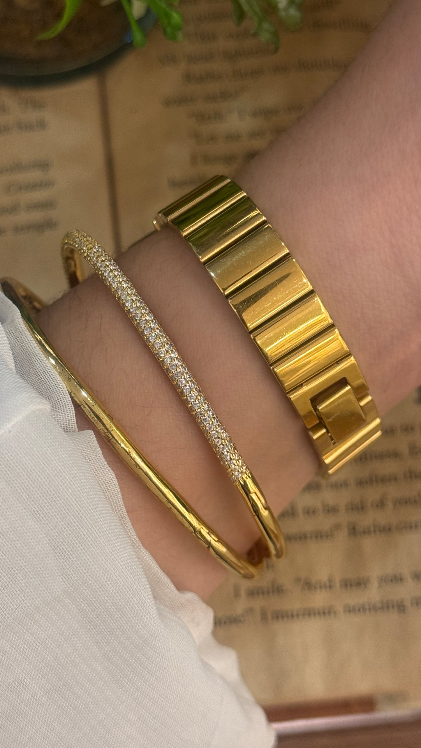 Rare Vintage Junko Shimada Television Dial Style Watch in Gold Tone Quartz