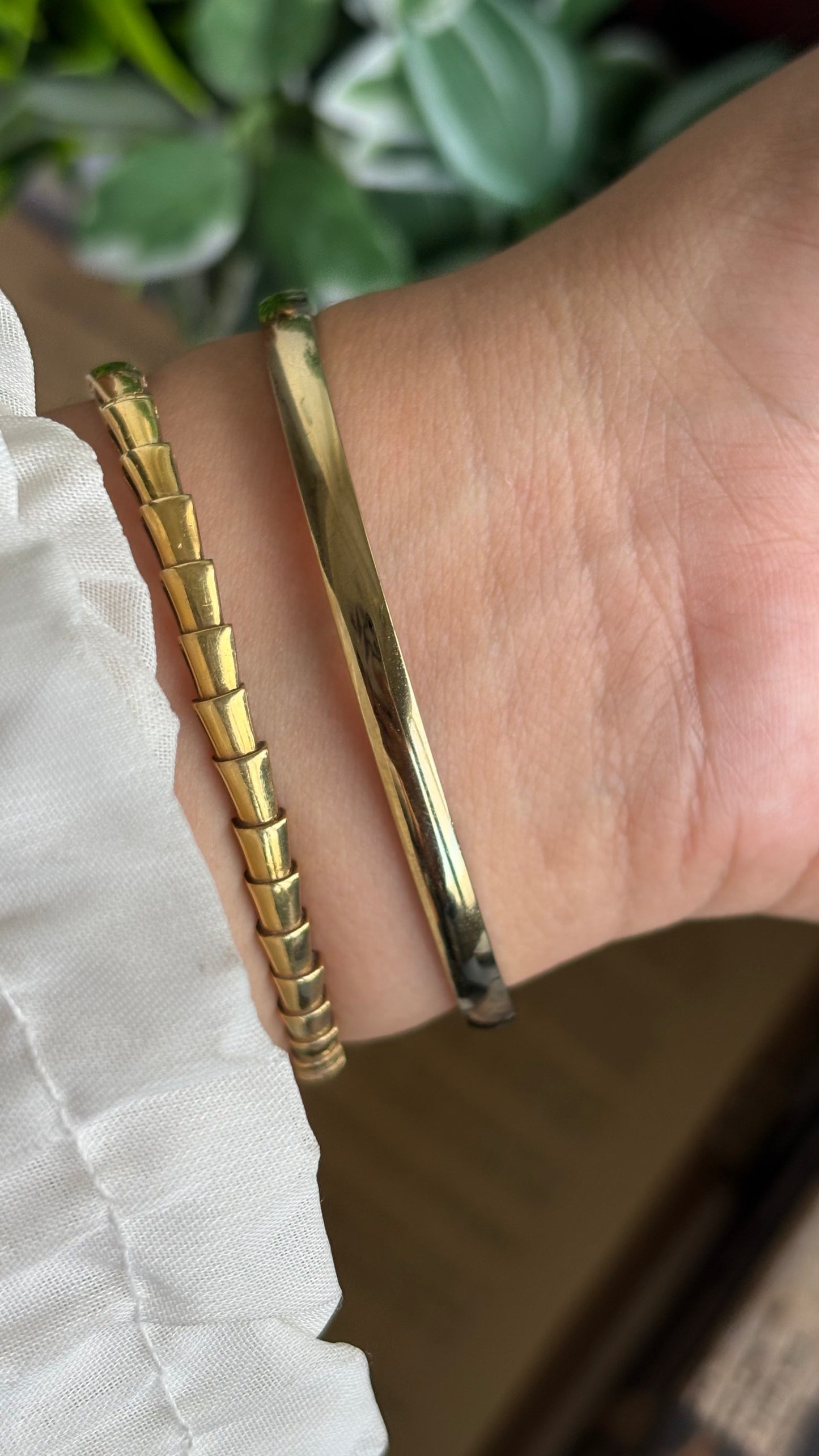 Vintage Coach Bangle Watch in Gold Tone