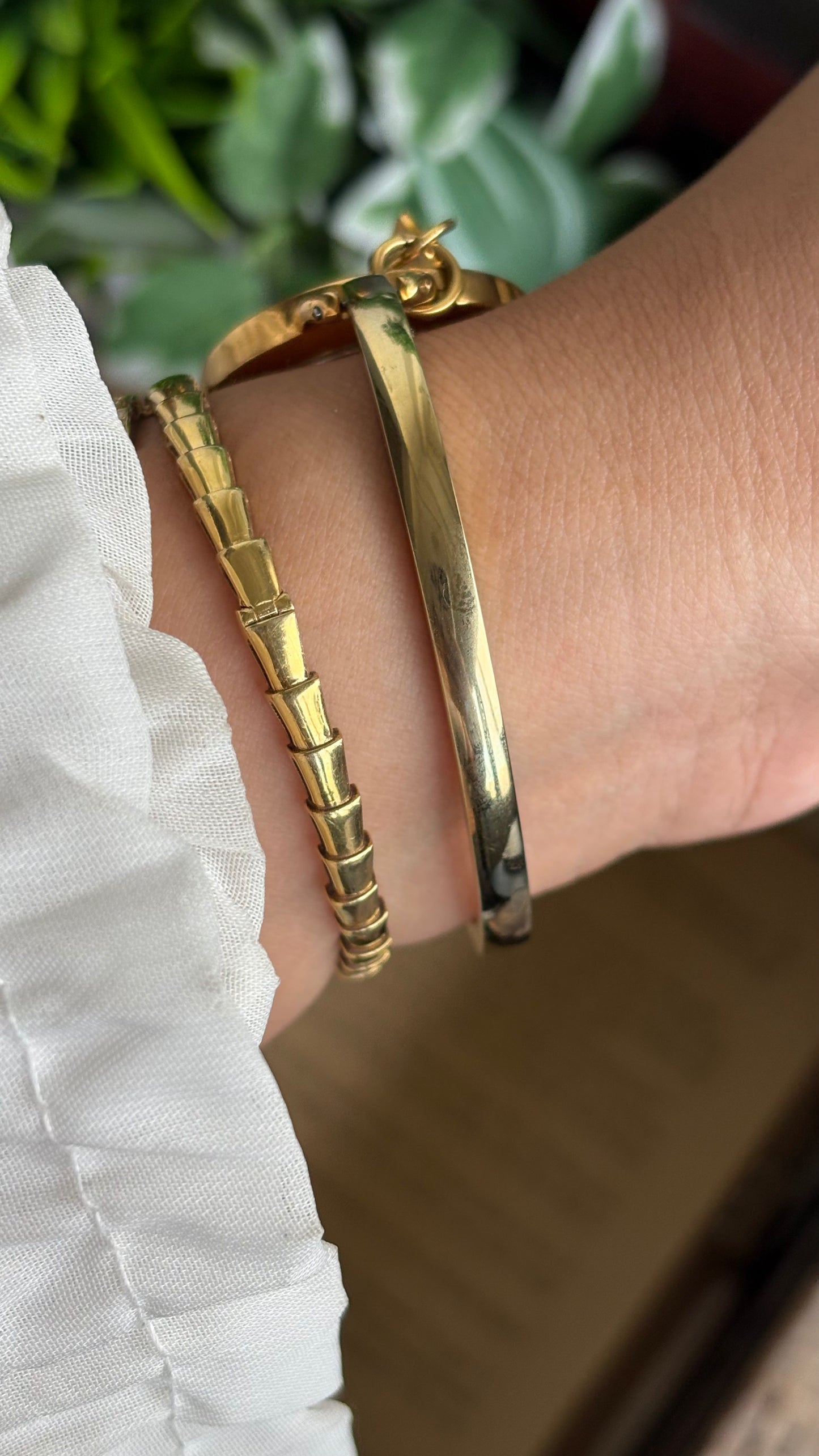 Vintage Coach Bangle Watch in Gold Tone