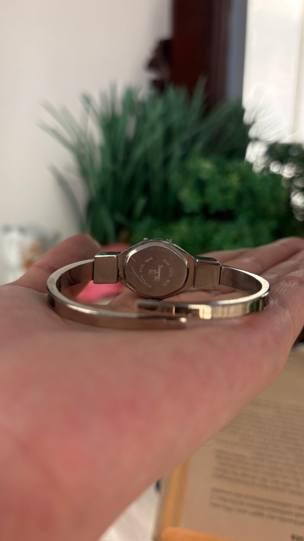 Rare Vintage Ennui Peekaboo Watch in Silver Tone Quartz