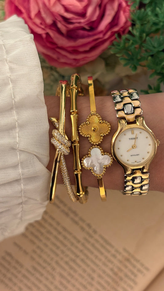 Rare Vintage Tissot Stylist Classic Watch in Two-Tone Quartz